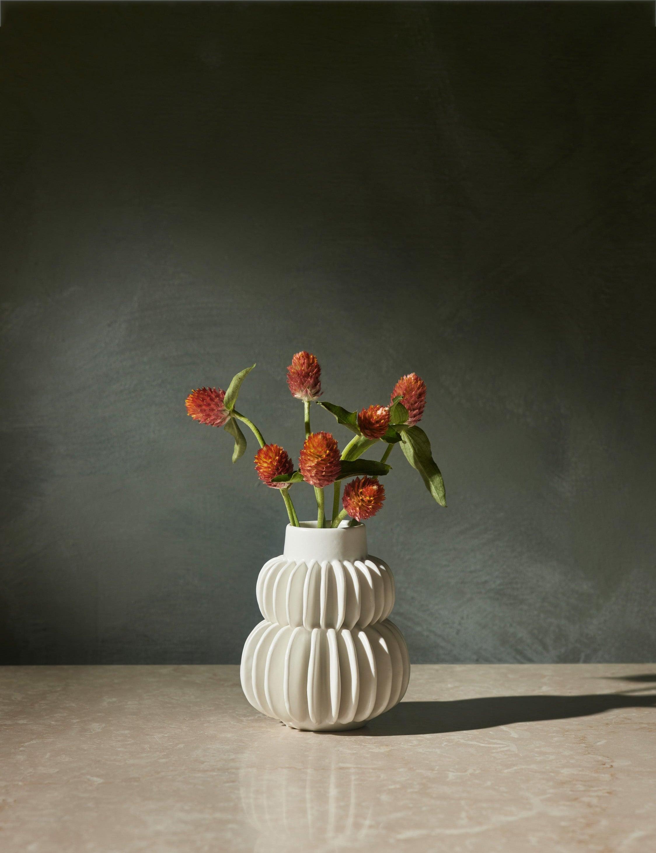 Delilah Vase - White