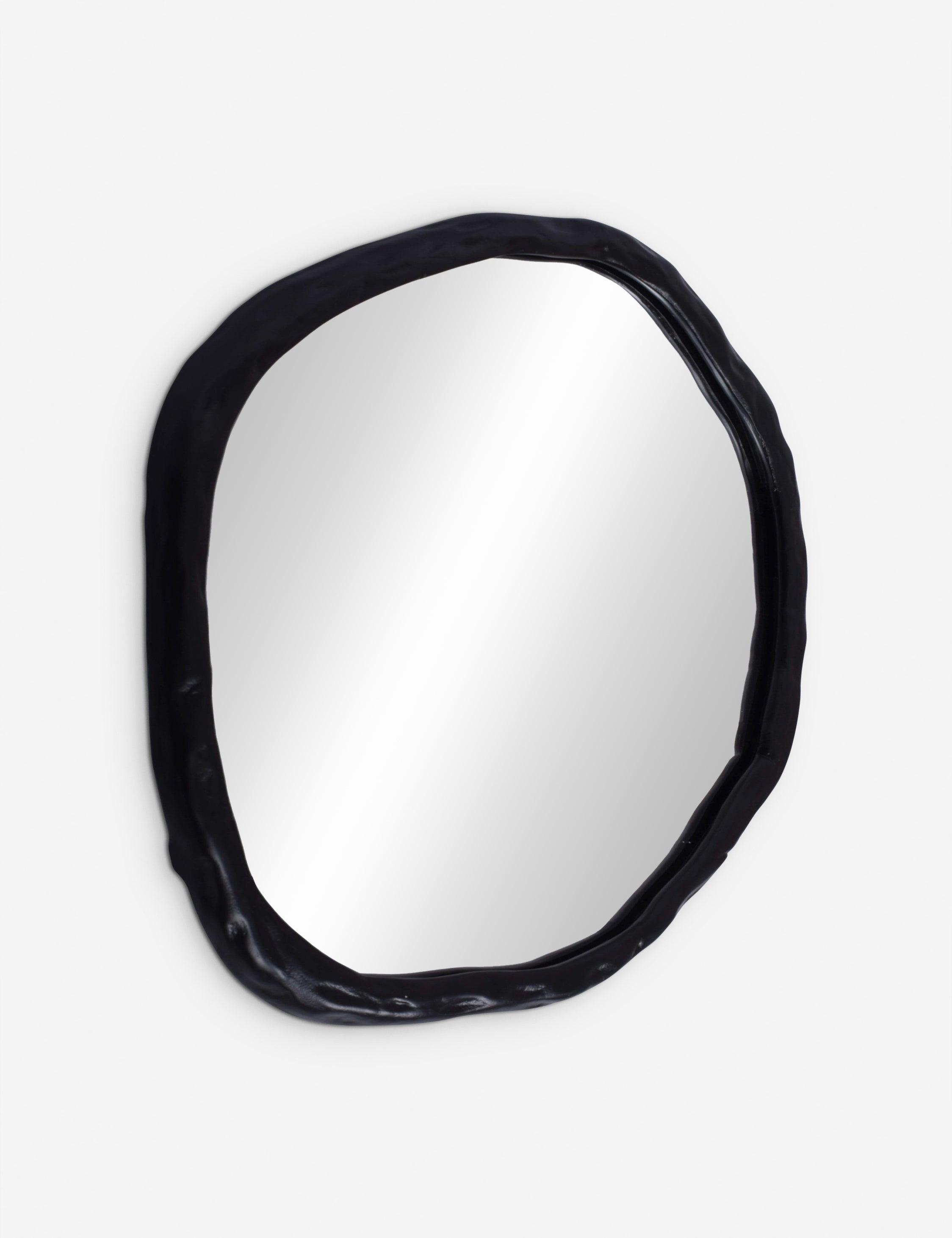 Rogelio Round Mirror - Black / Small