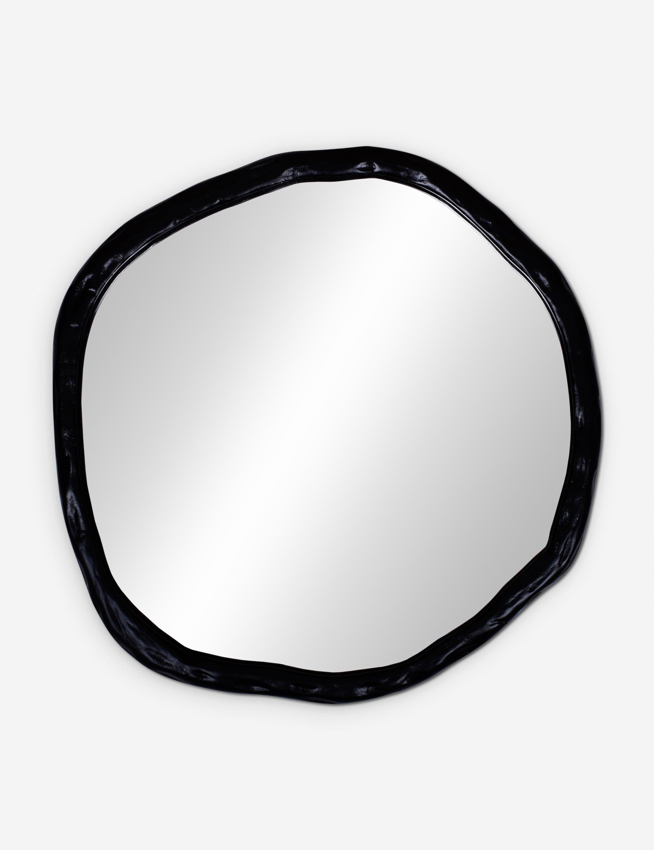 Rogelio Round Mirror - Black / Small
