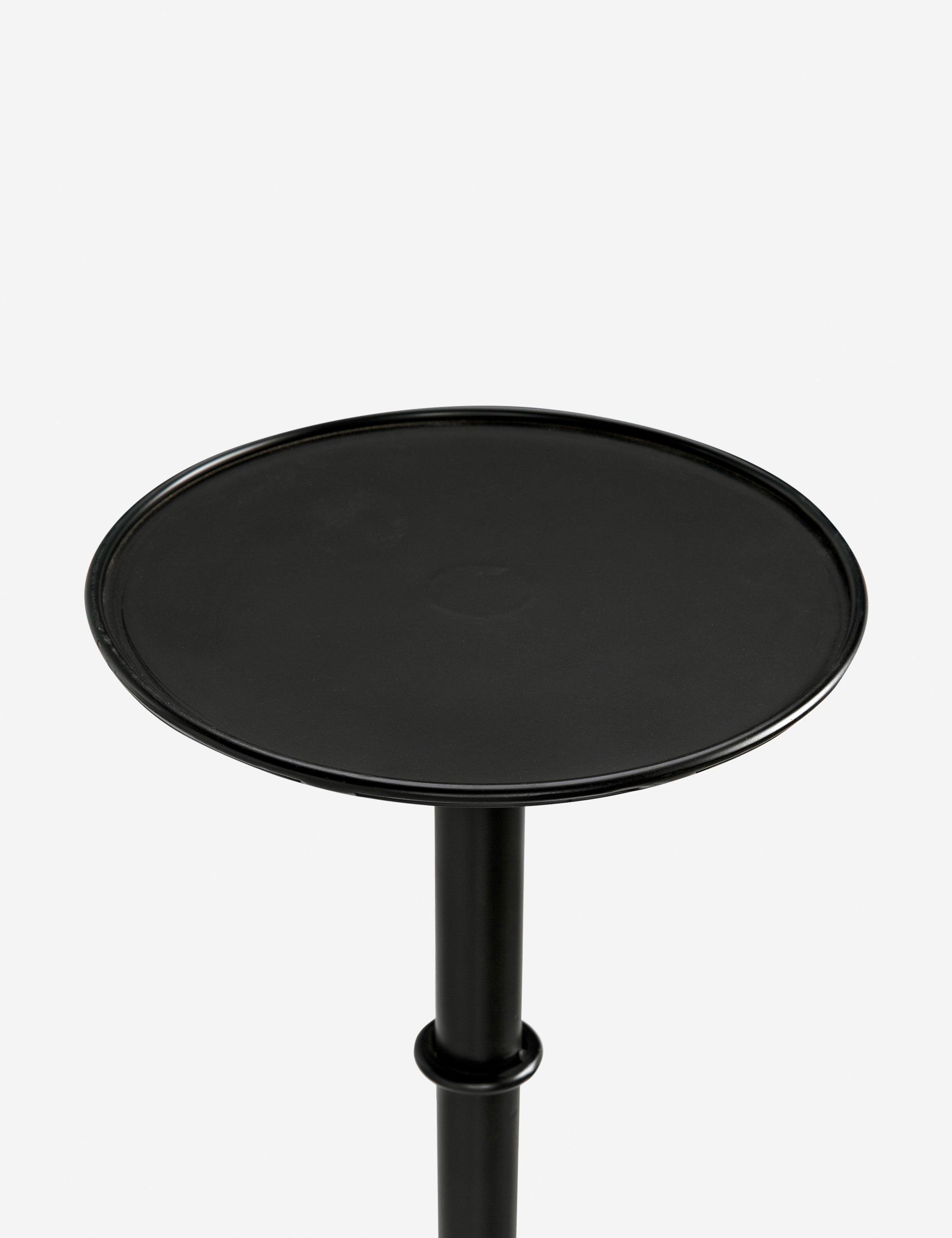 Lintz Round Side Table - Black