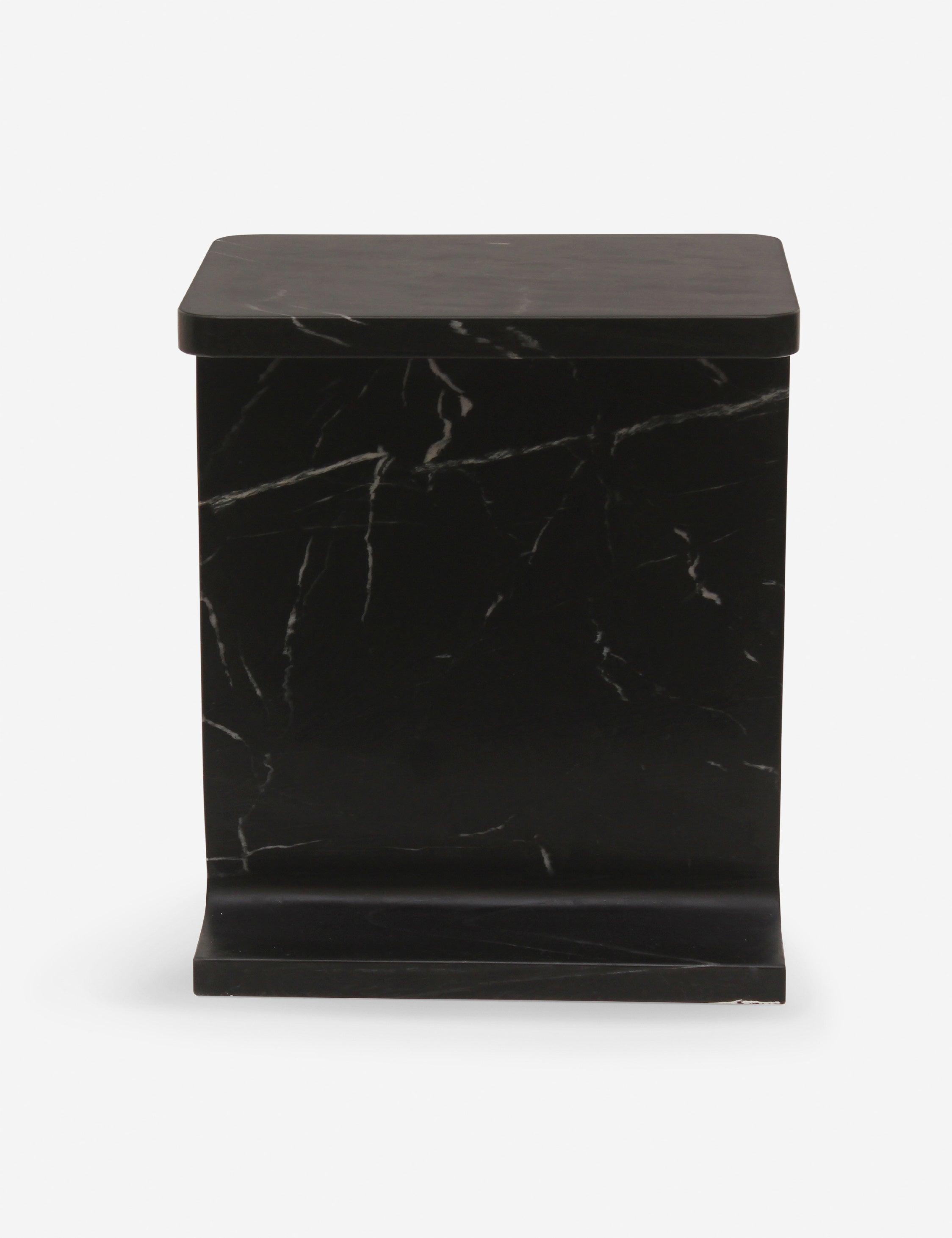 Acadia Side Table - Black Marble