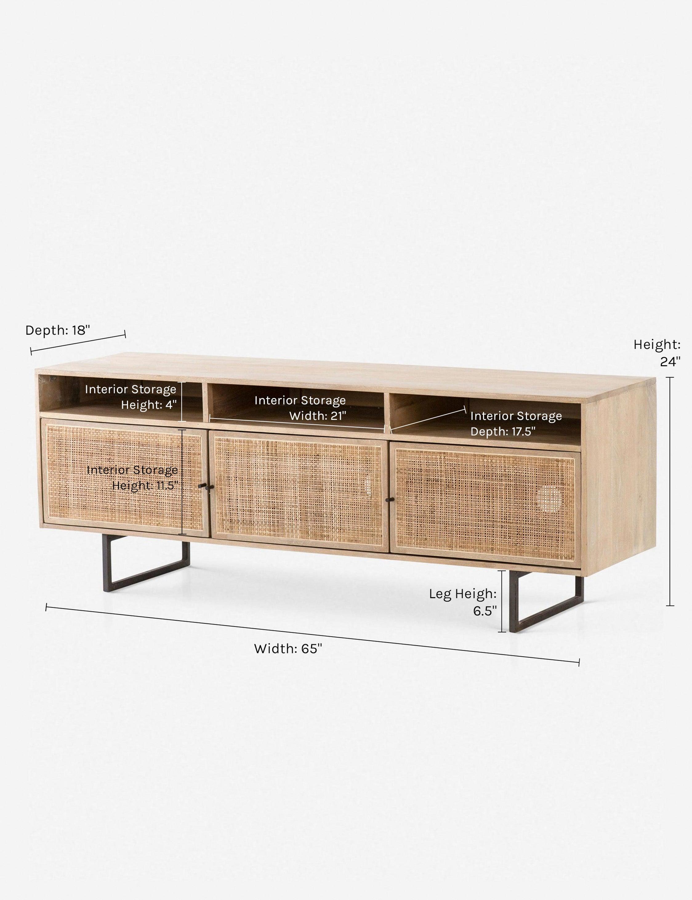 Hannah Media Console - Natural
