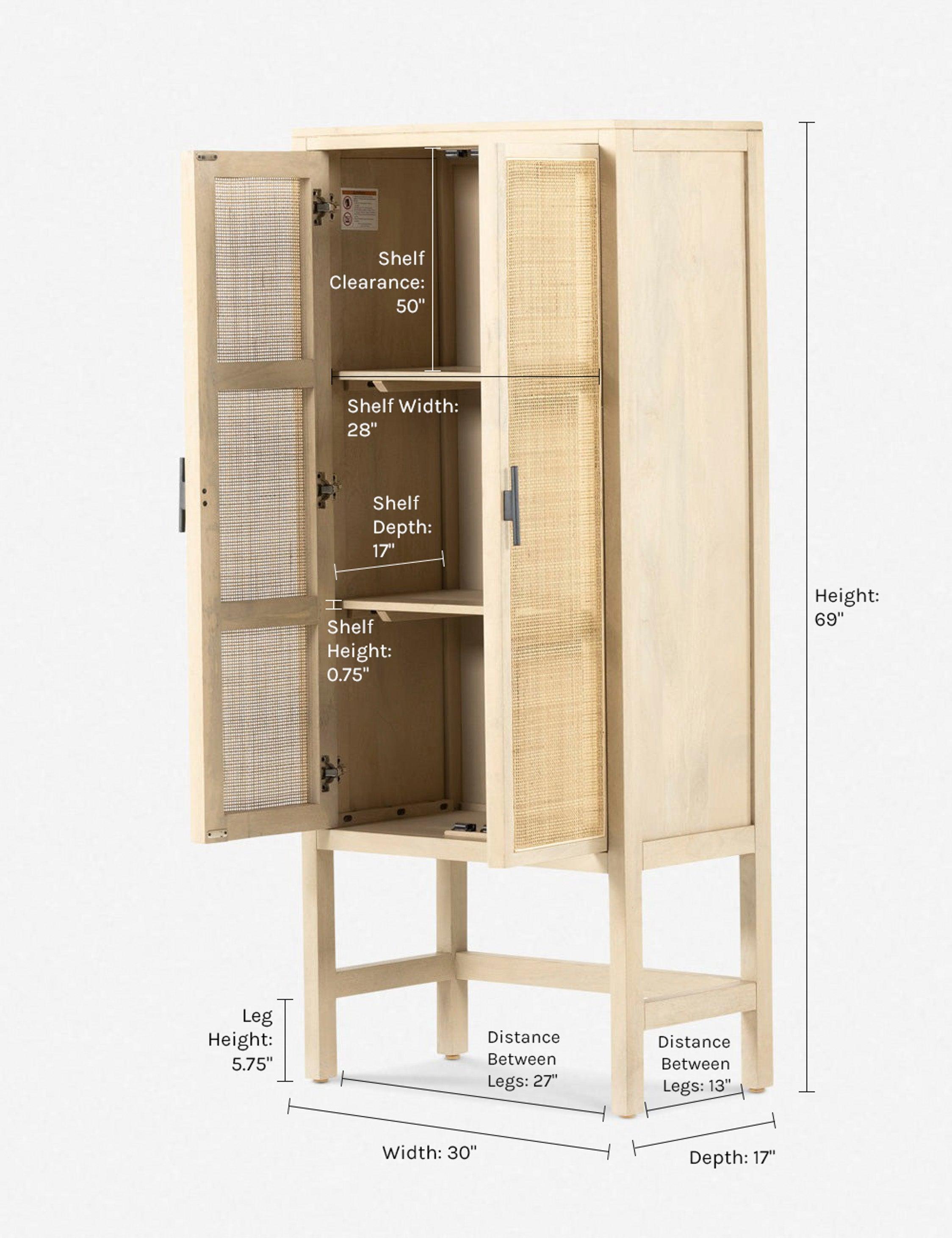 Hannah Narrow Cabinet - Natural