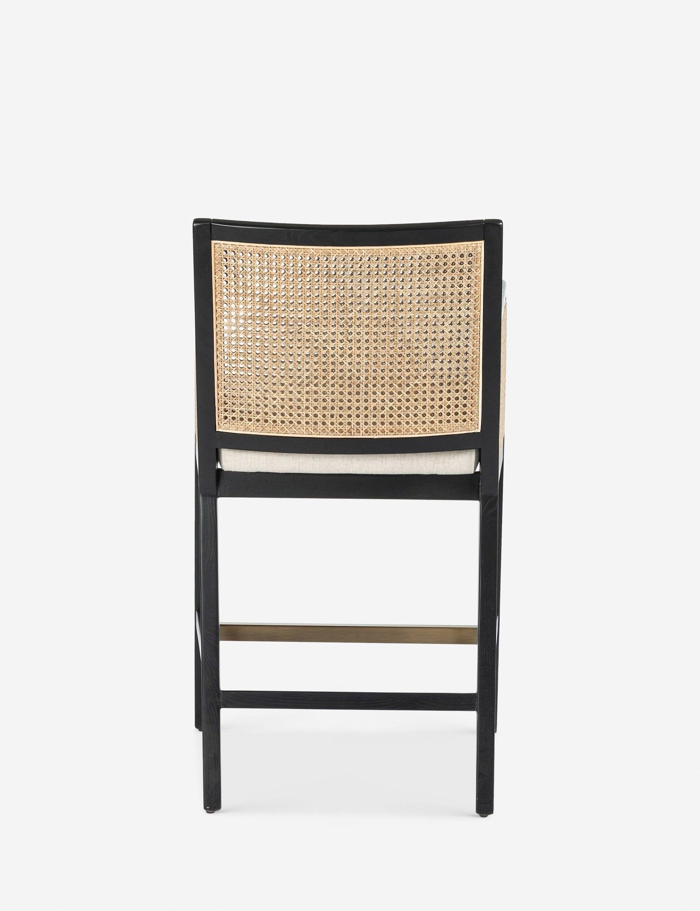 Jeni Bar and Counter Arm Stool - Black / Counter