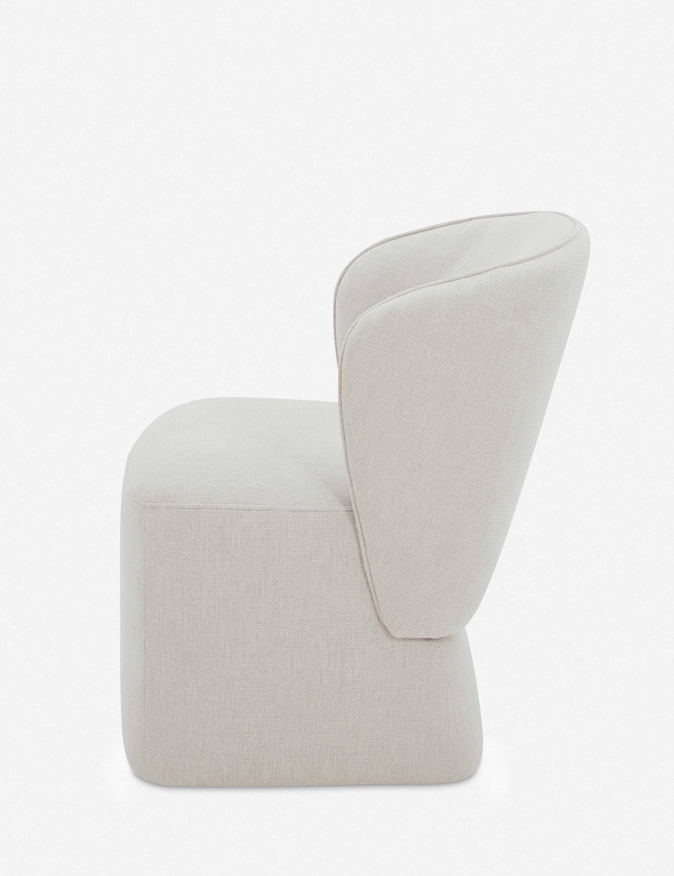 Heather Grey Upholstered Swivel Parsons Side Chair