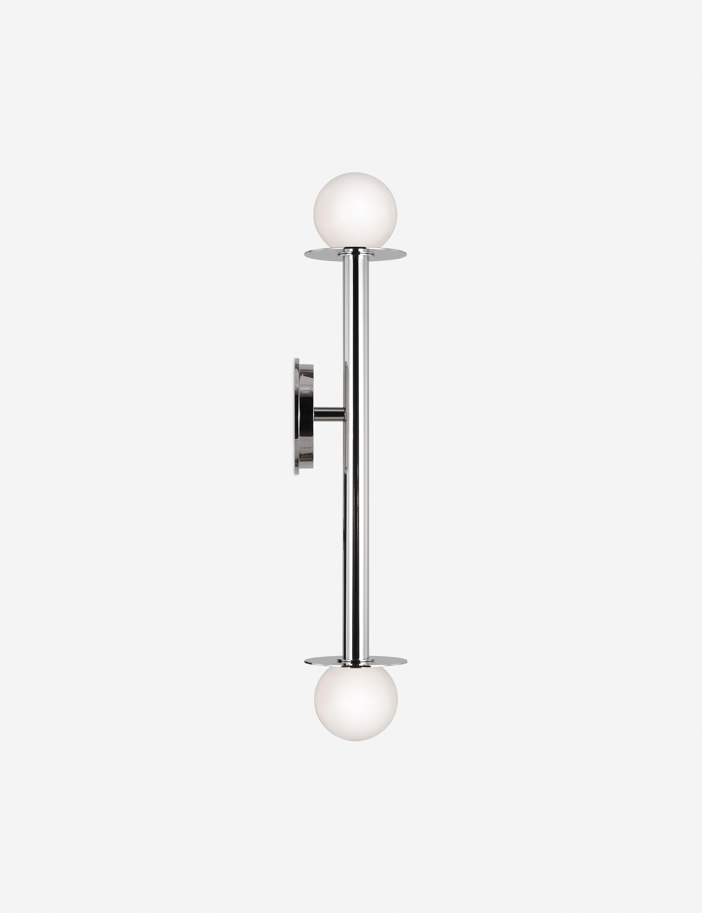 Nodes Double Sconce by Kelly Wearstler - Nickel