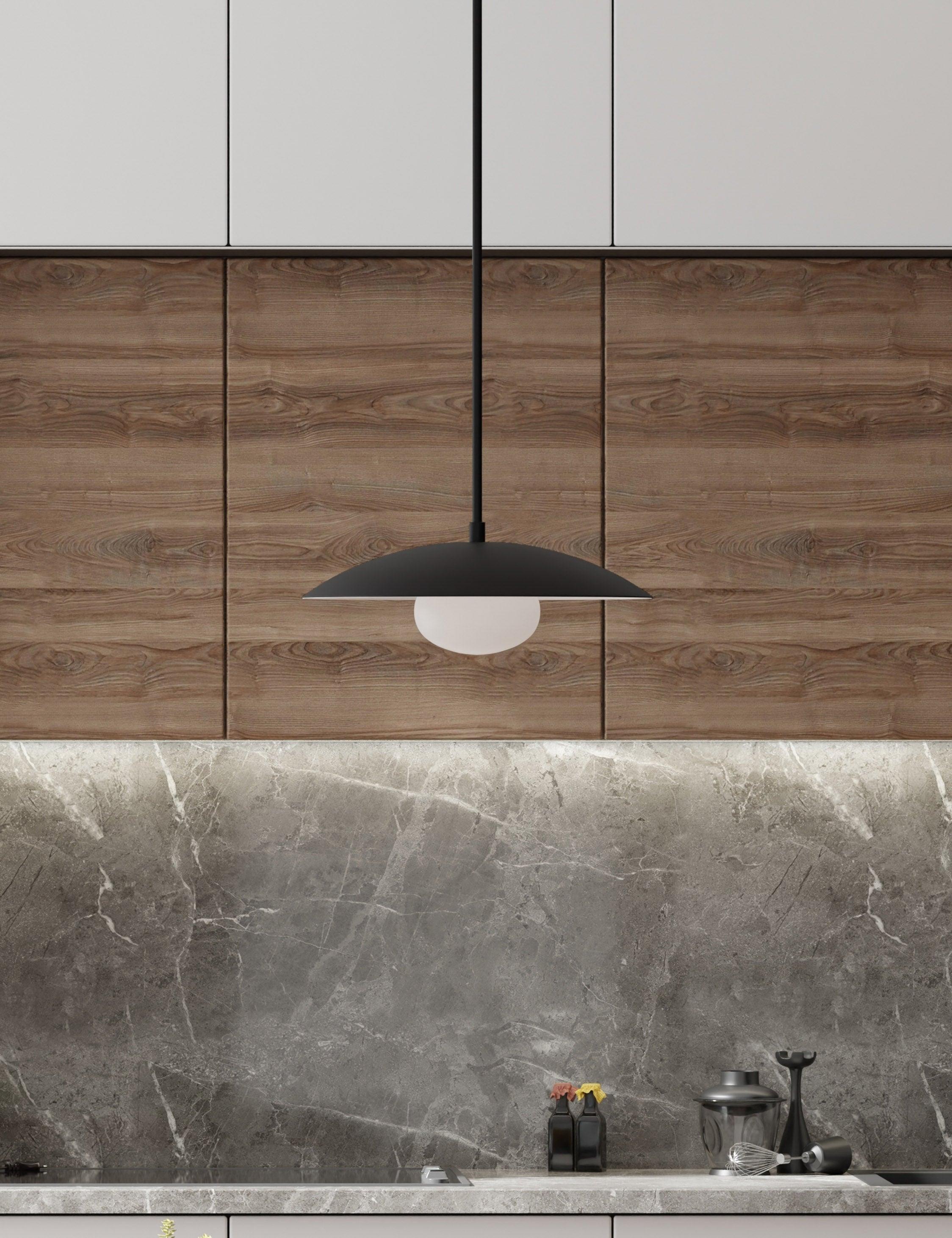 Shah Pendant Light - Black / 18" Dia