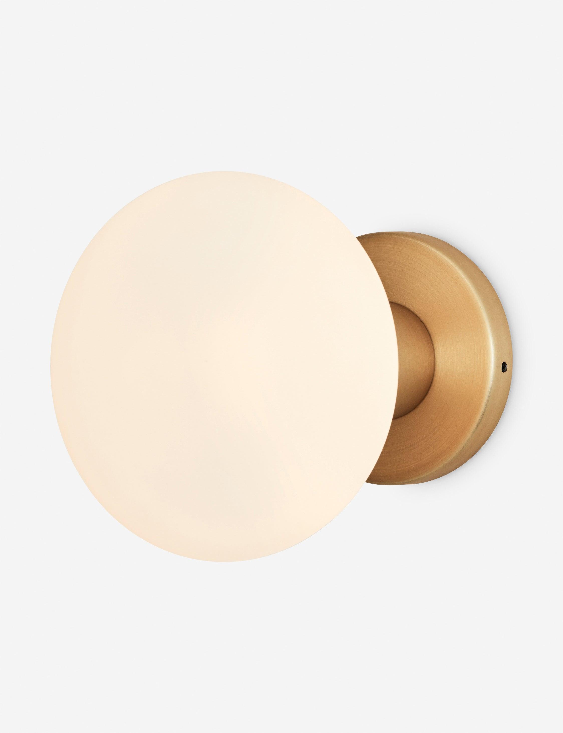 Lochan Brass Oval Dimmable Wall Sconce - Indoor/Outdoor