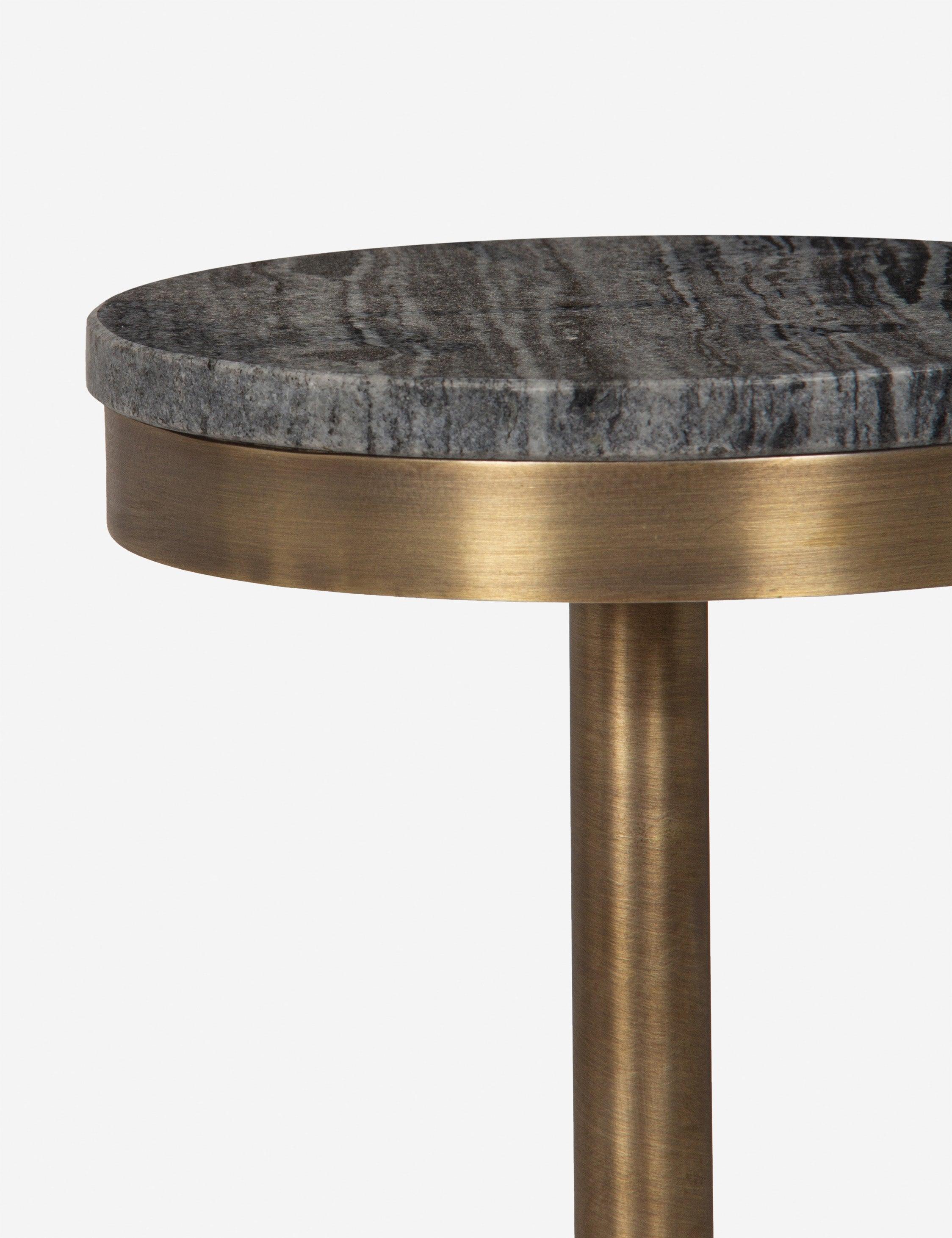 Oswald Side Table - Black Marble