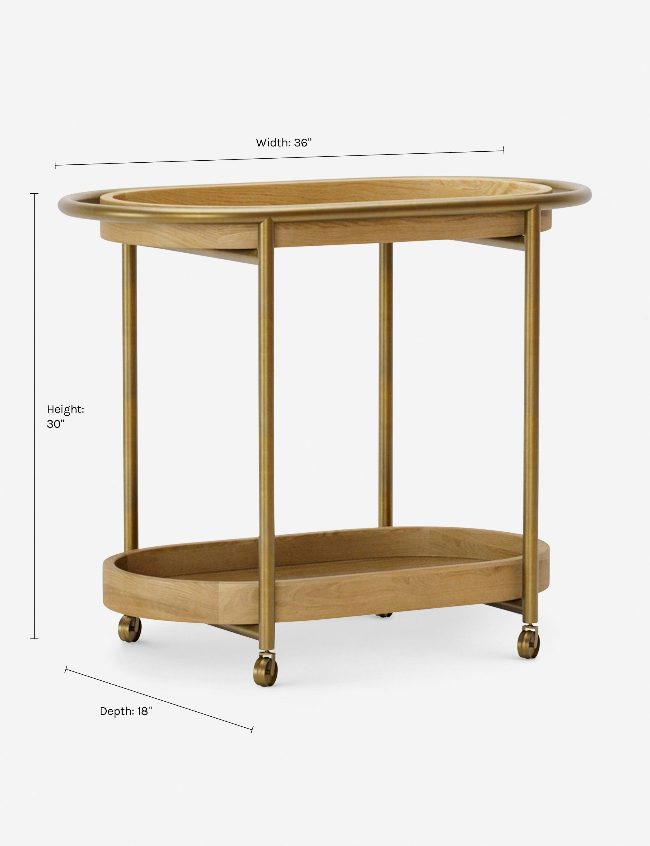 Les Bar Cart - Brass