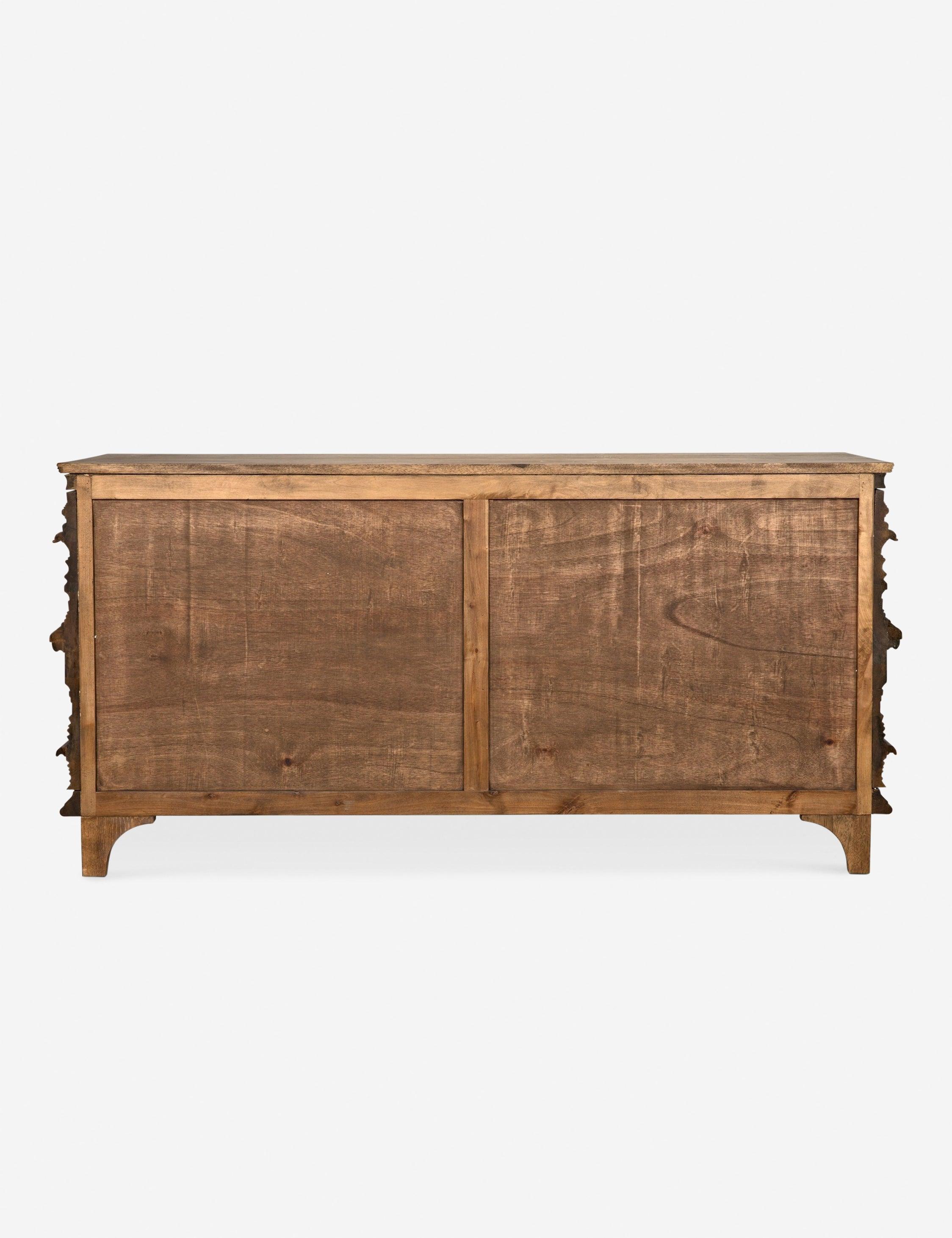 Bernard Dark Walnut 6-Drawer Whimsical Dresser