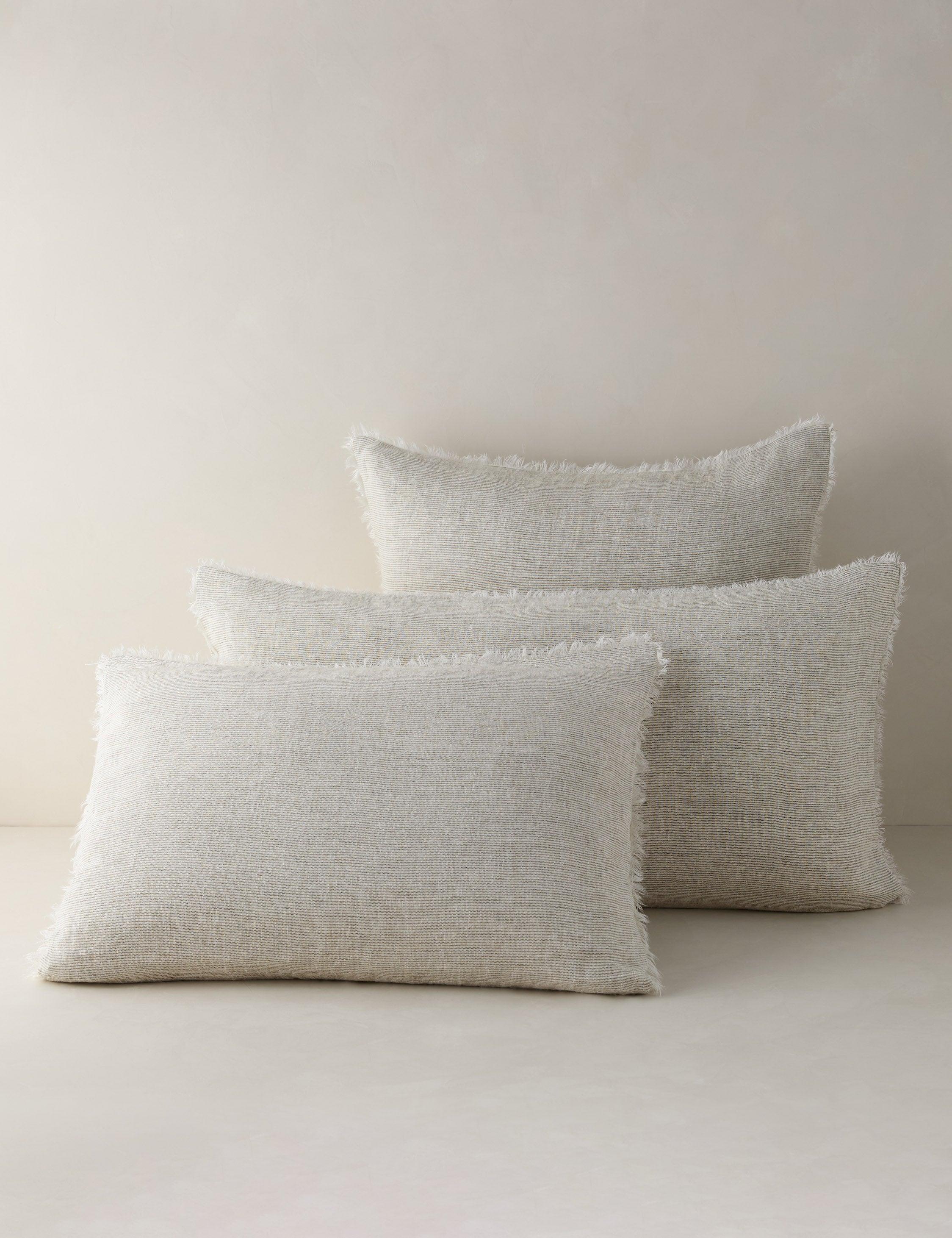Logan Linen Sham by Pom Pom at Home - Olive / King