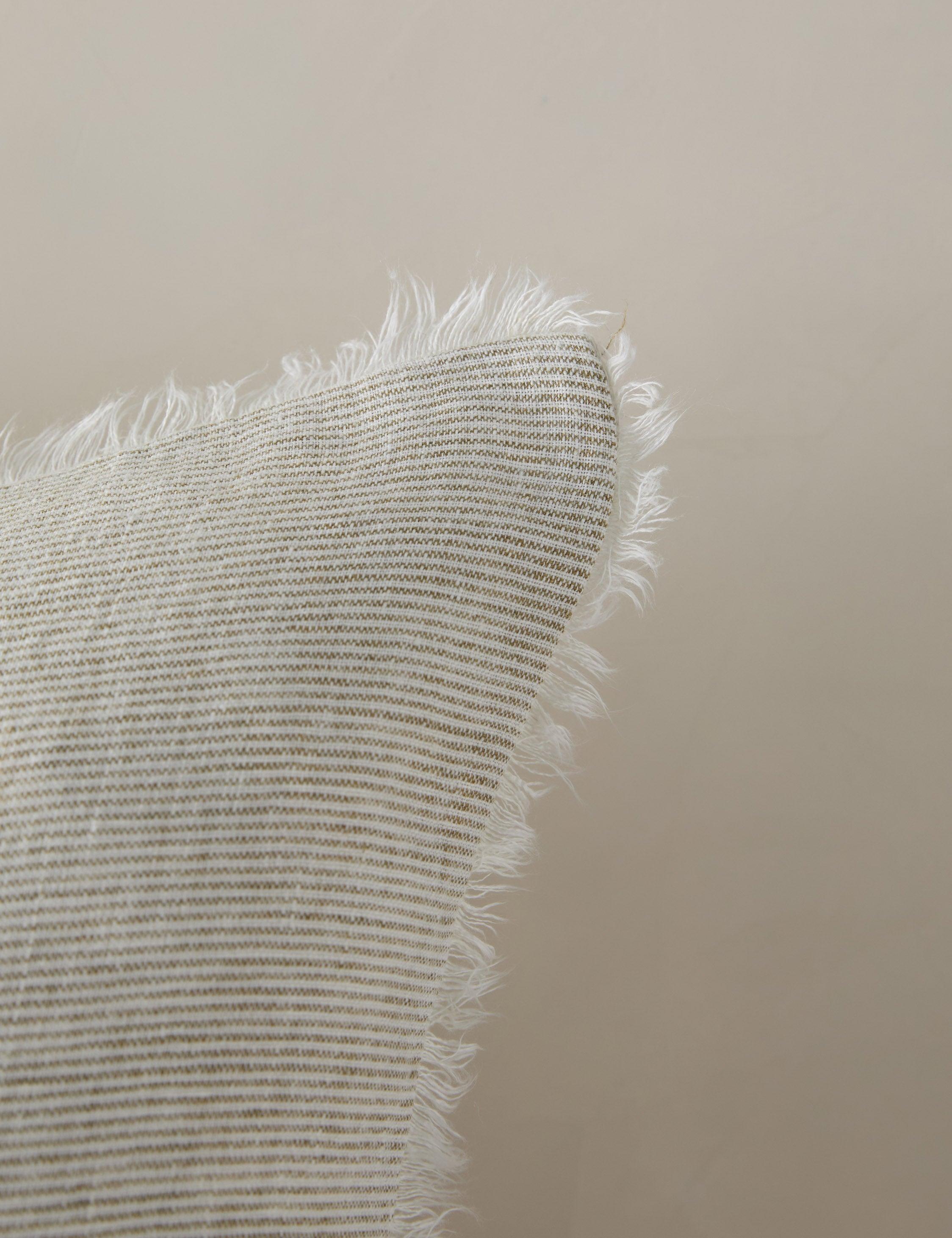 Logan Linen Sham by Pom Pom at Home - Olive / King