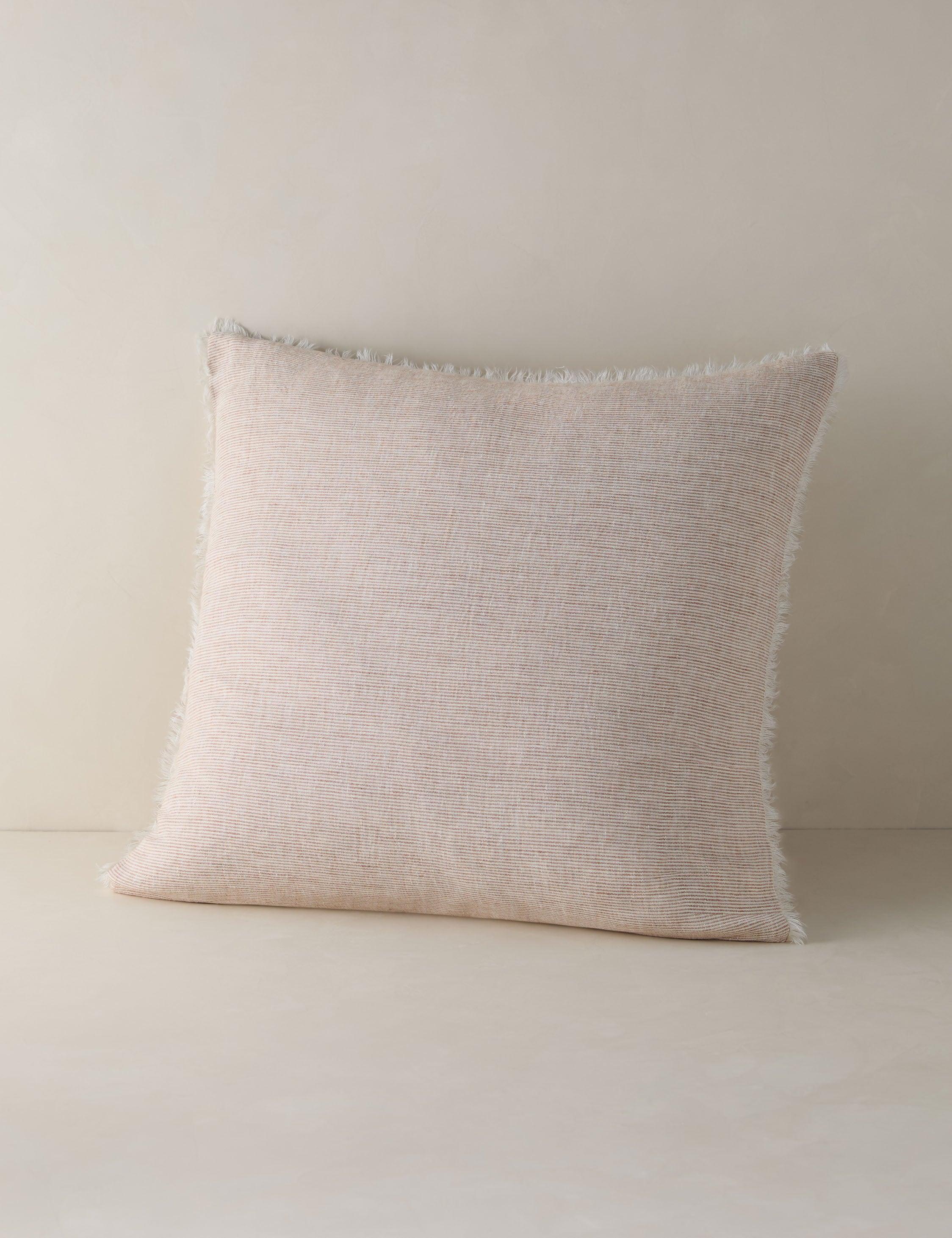 Logan Linen Sham by Pom Pom at Home - Terra Cotta / Euro