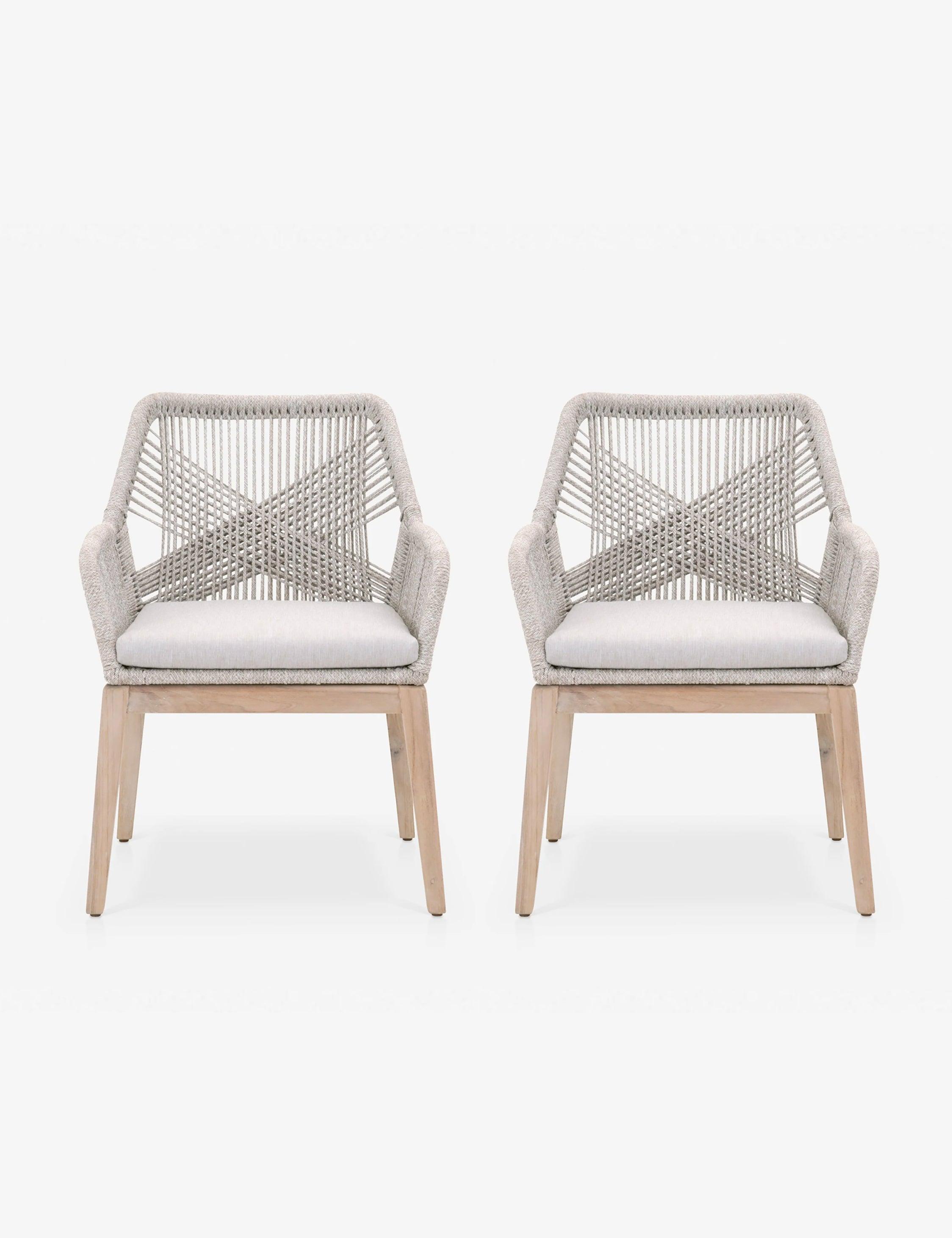 London Indoor / Outdoor Dining Arm Chair - Taupe