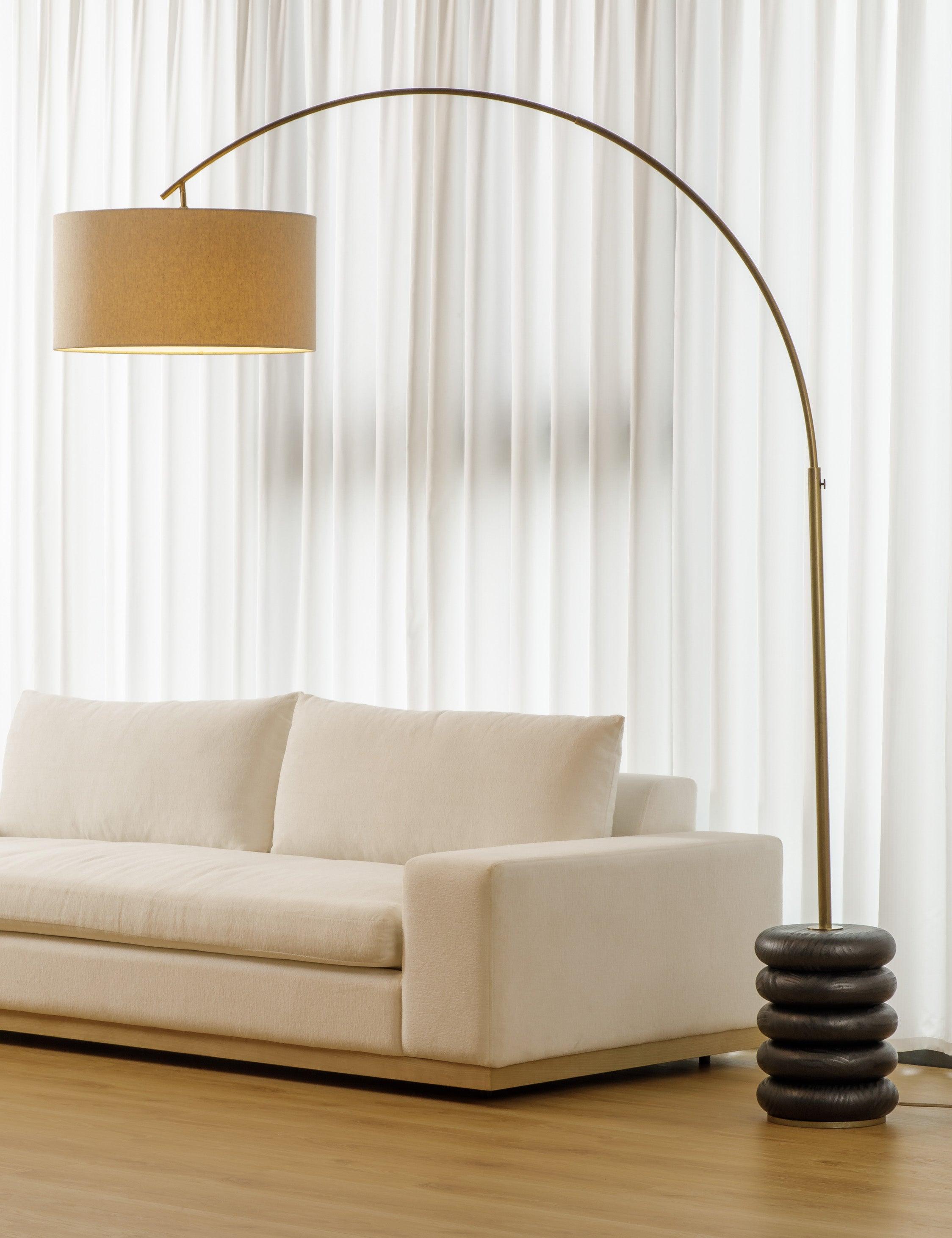 Linus Arc Floor Lamp - Black