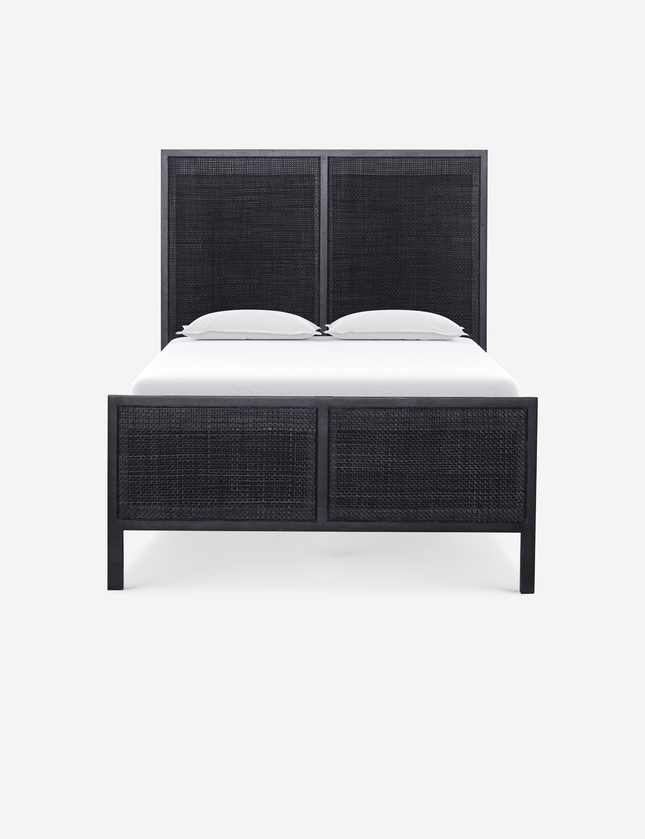 Hannah Platform Bed - Black and Black / Twin