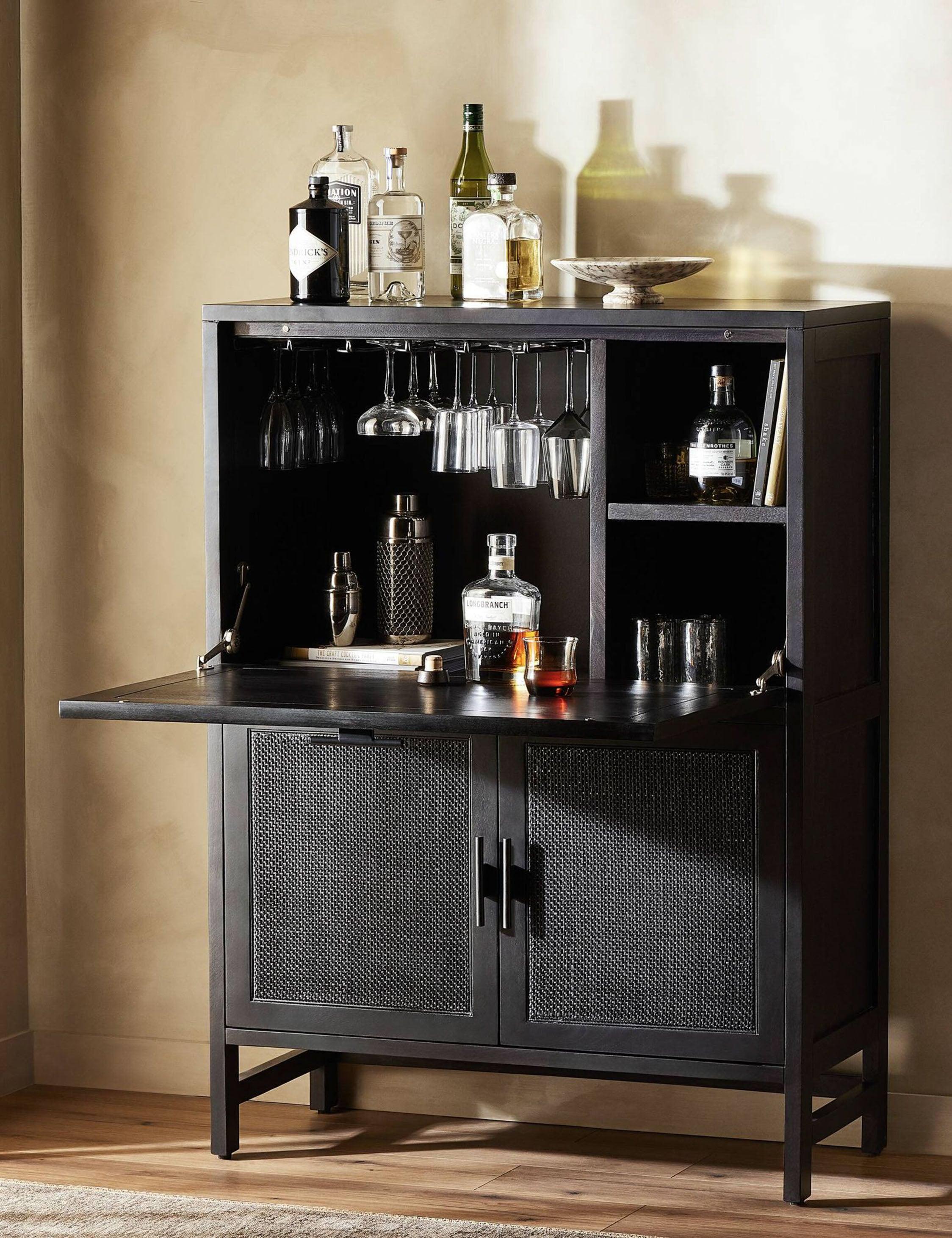Philene Bar Cabinet - Black