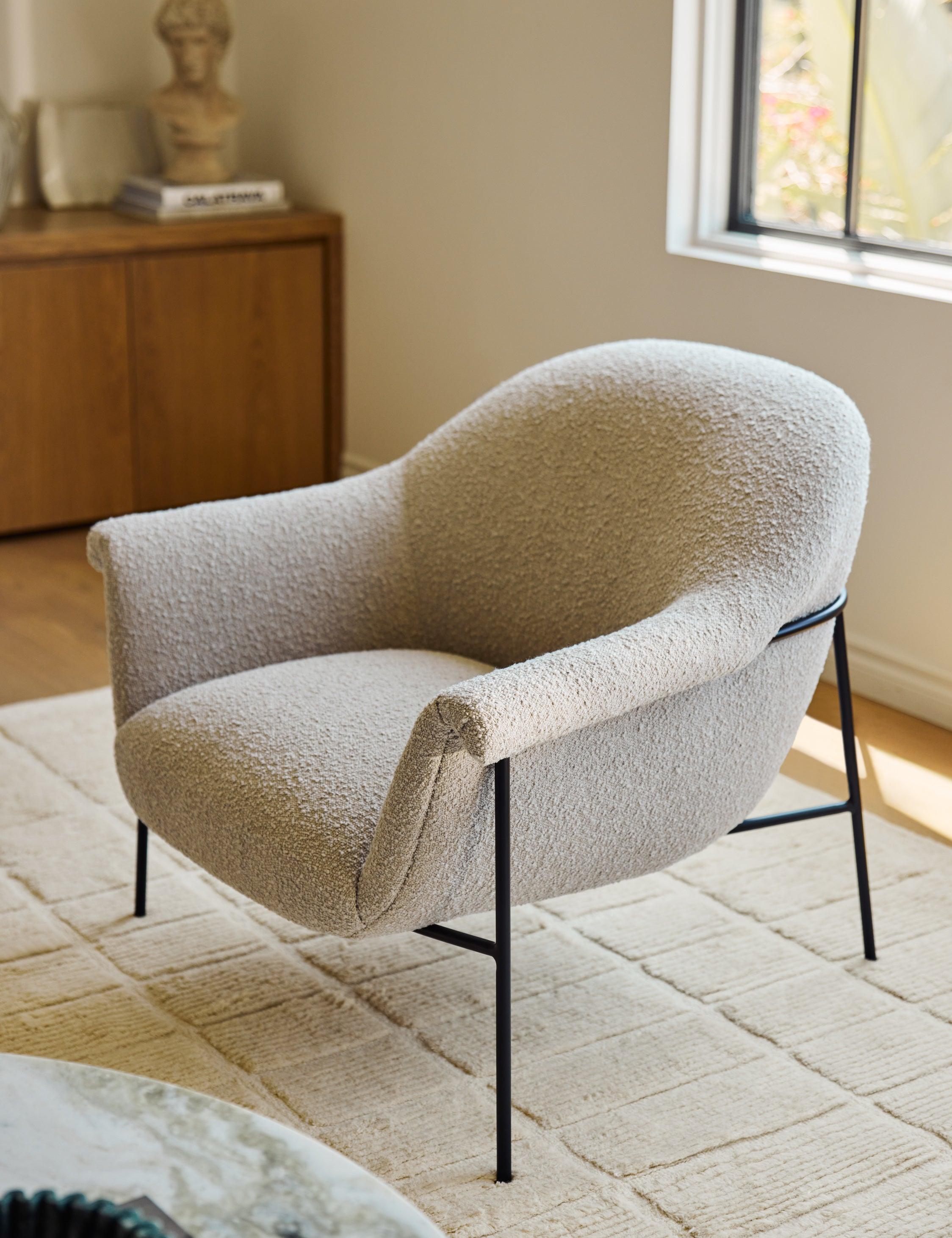 Penelope Accent Chair - Natural Boucle