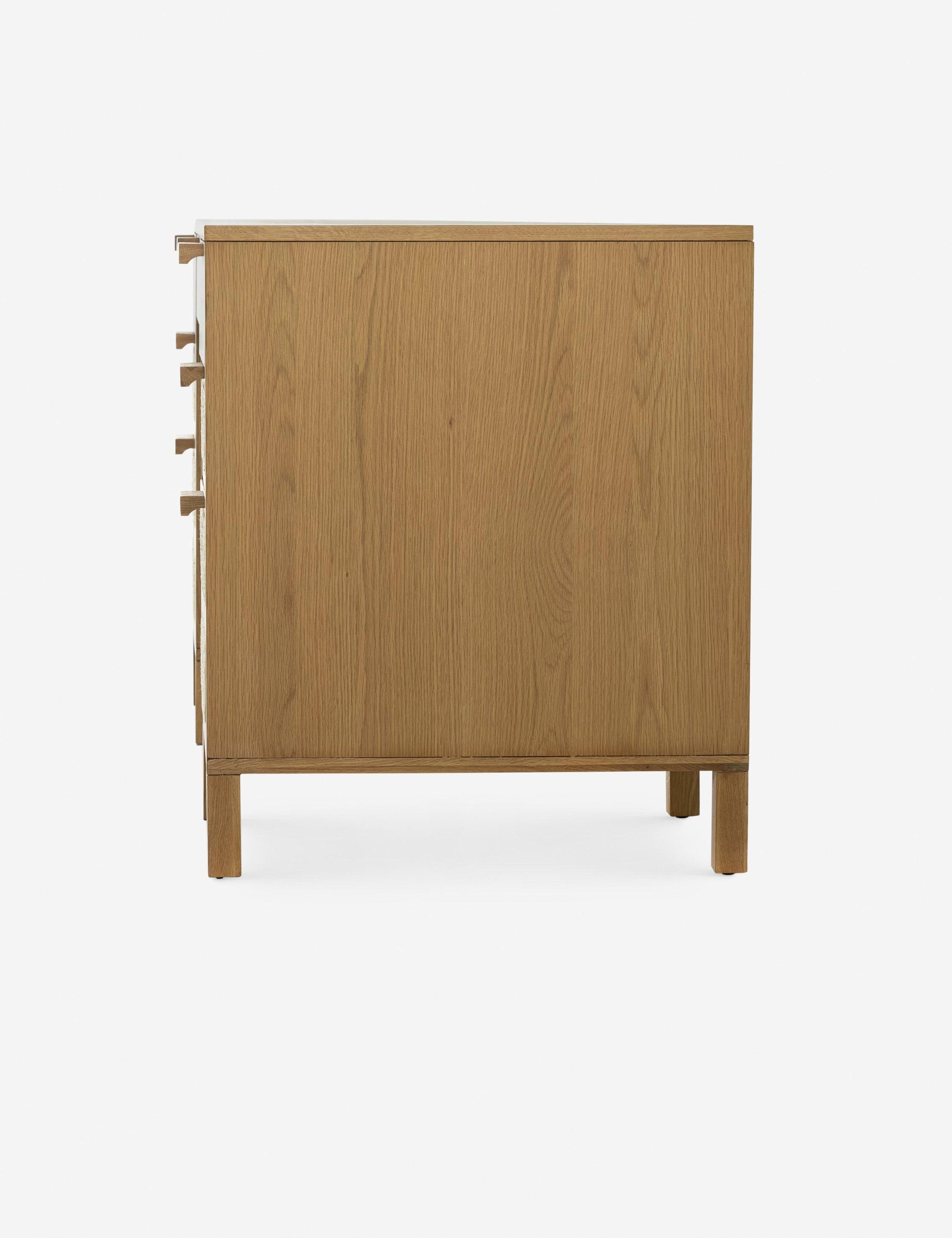 Verna Executive Desk - Honey Oak