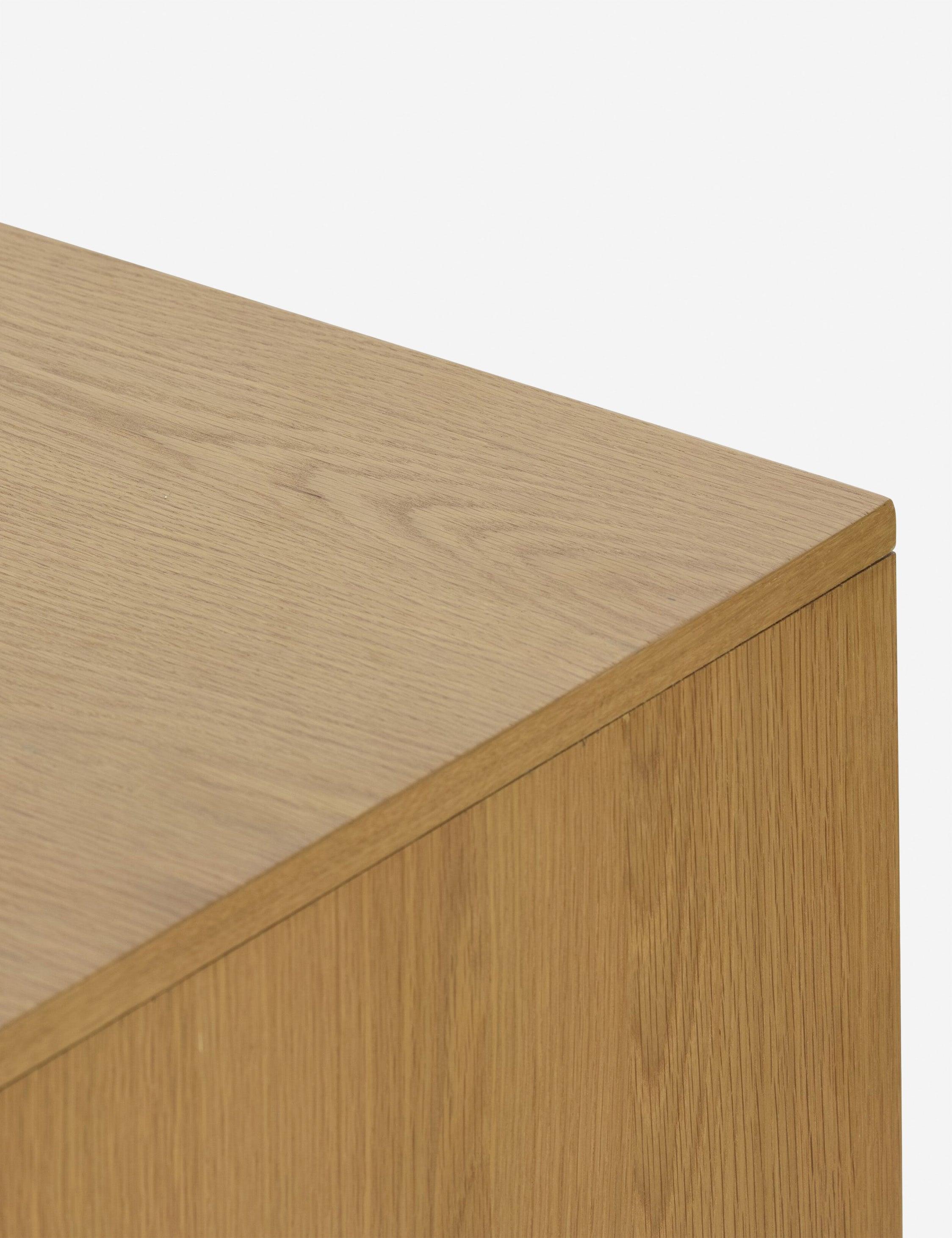 Verna Executive Desk - Honey Oak
