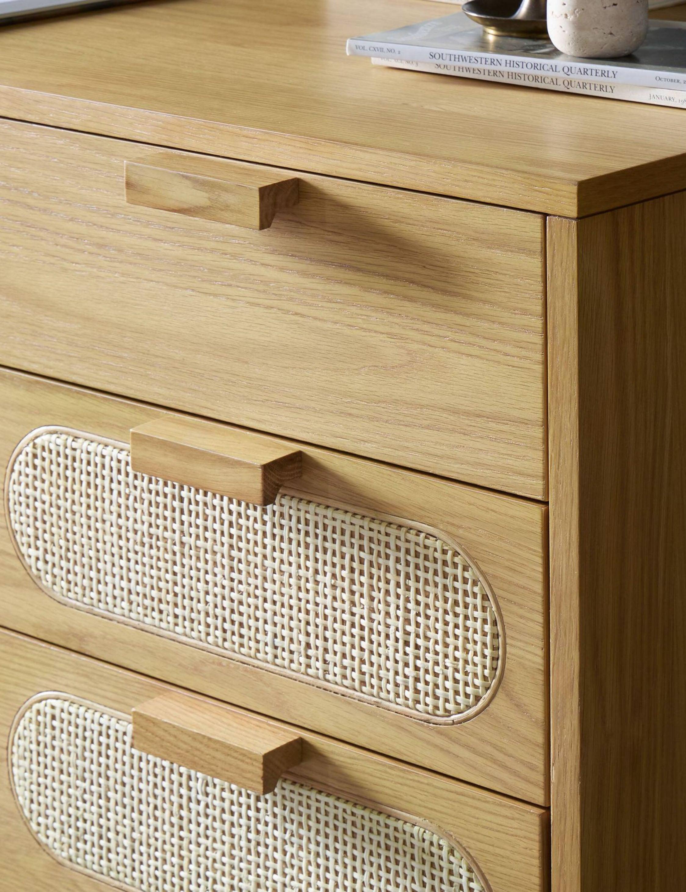 Verna Executive Desk - Honey Oak