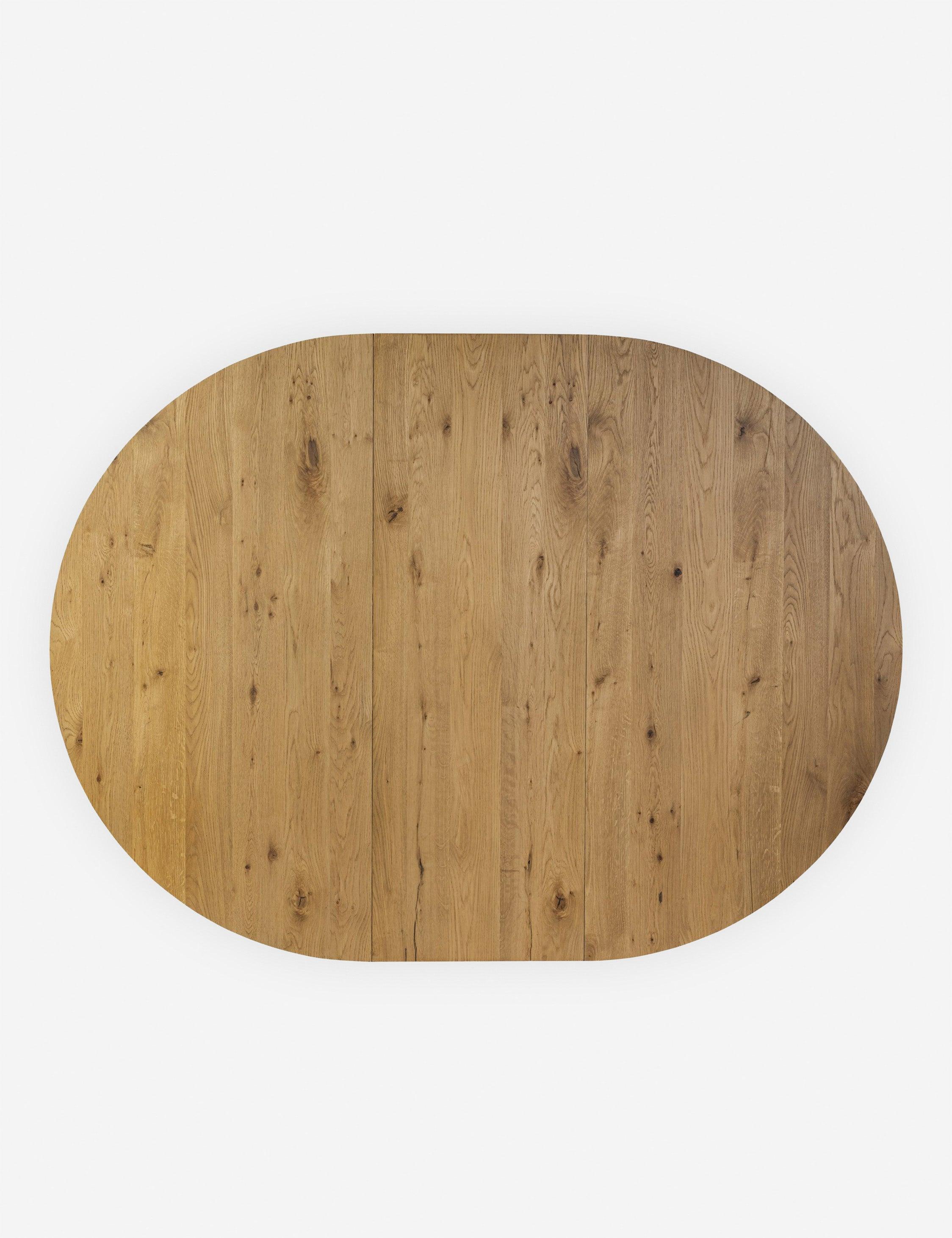 Hermoza Extendable Round Dining Table - Natural Oak
