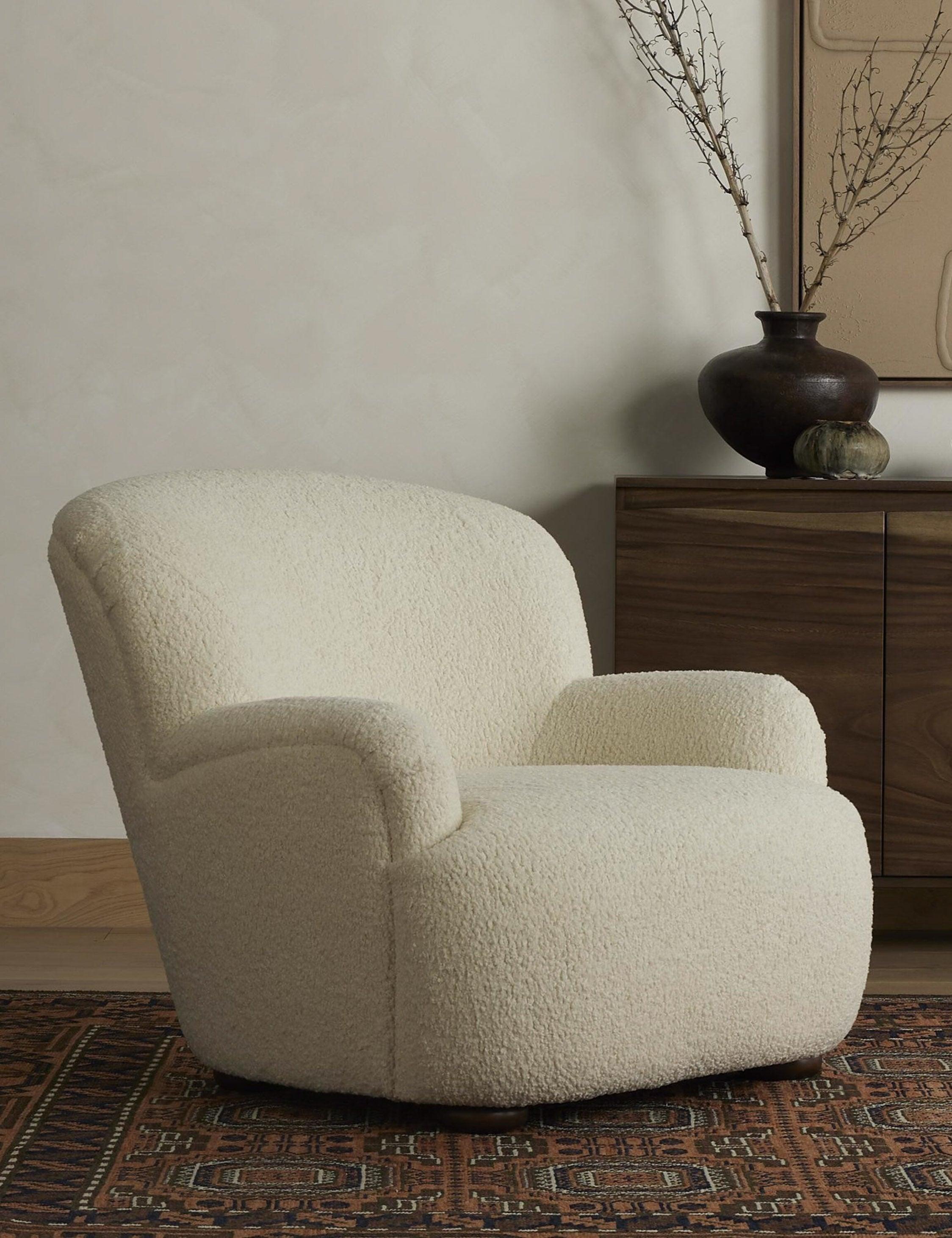 Preston Accent Chair - Natural Sheepskin