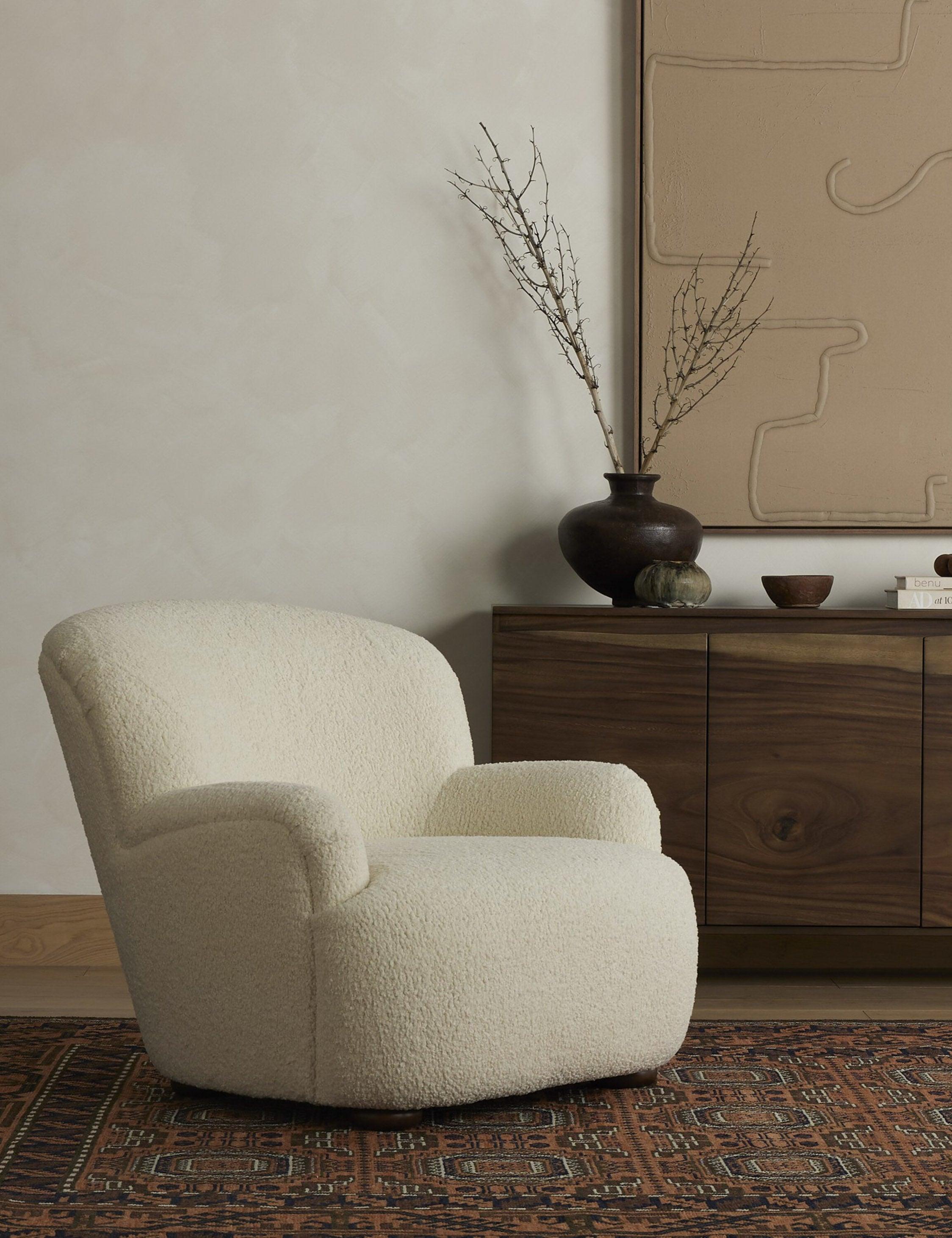 Preston Accent Chair - Natural Sheepskin