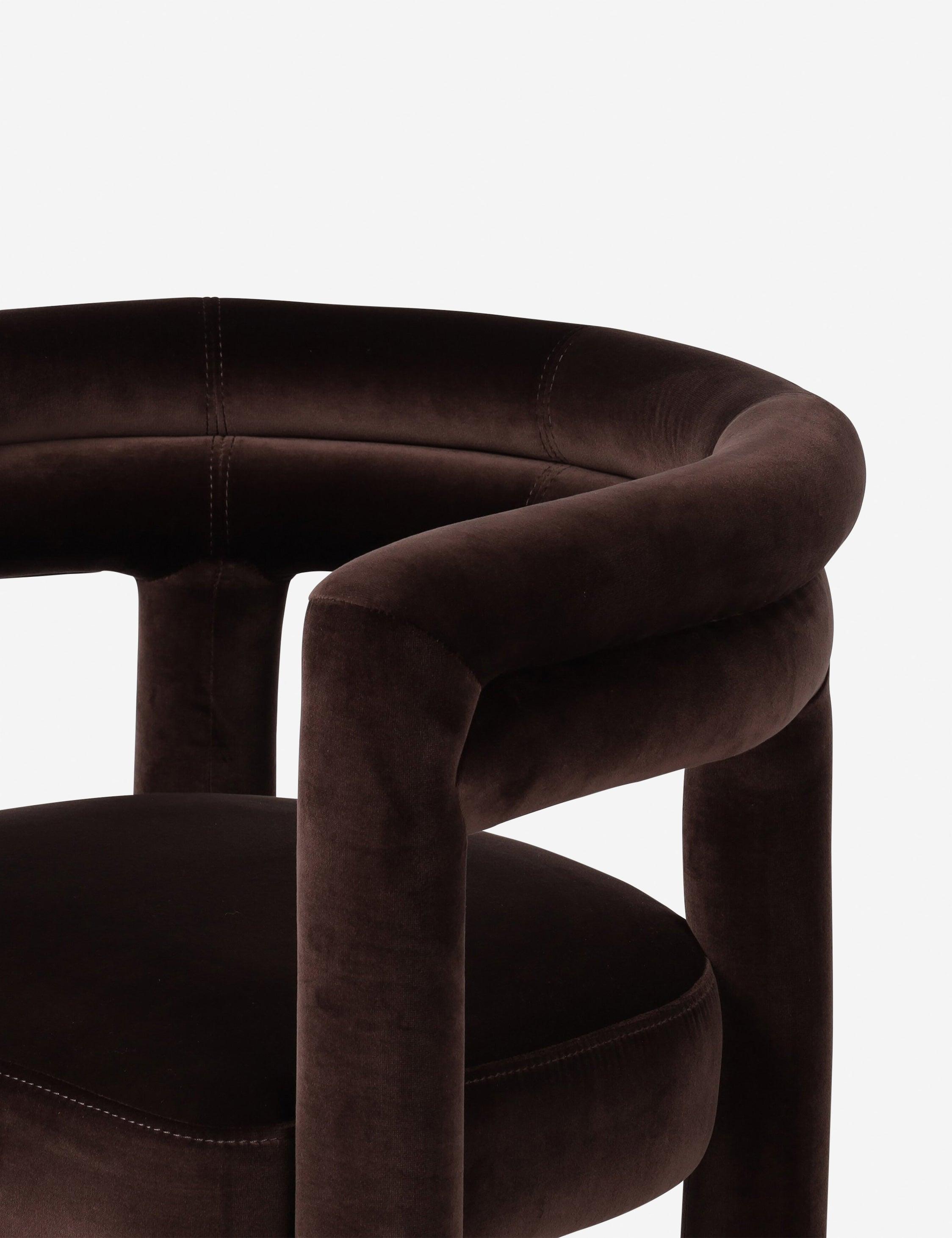 Sola Dining Chair - Chocolate Velvet