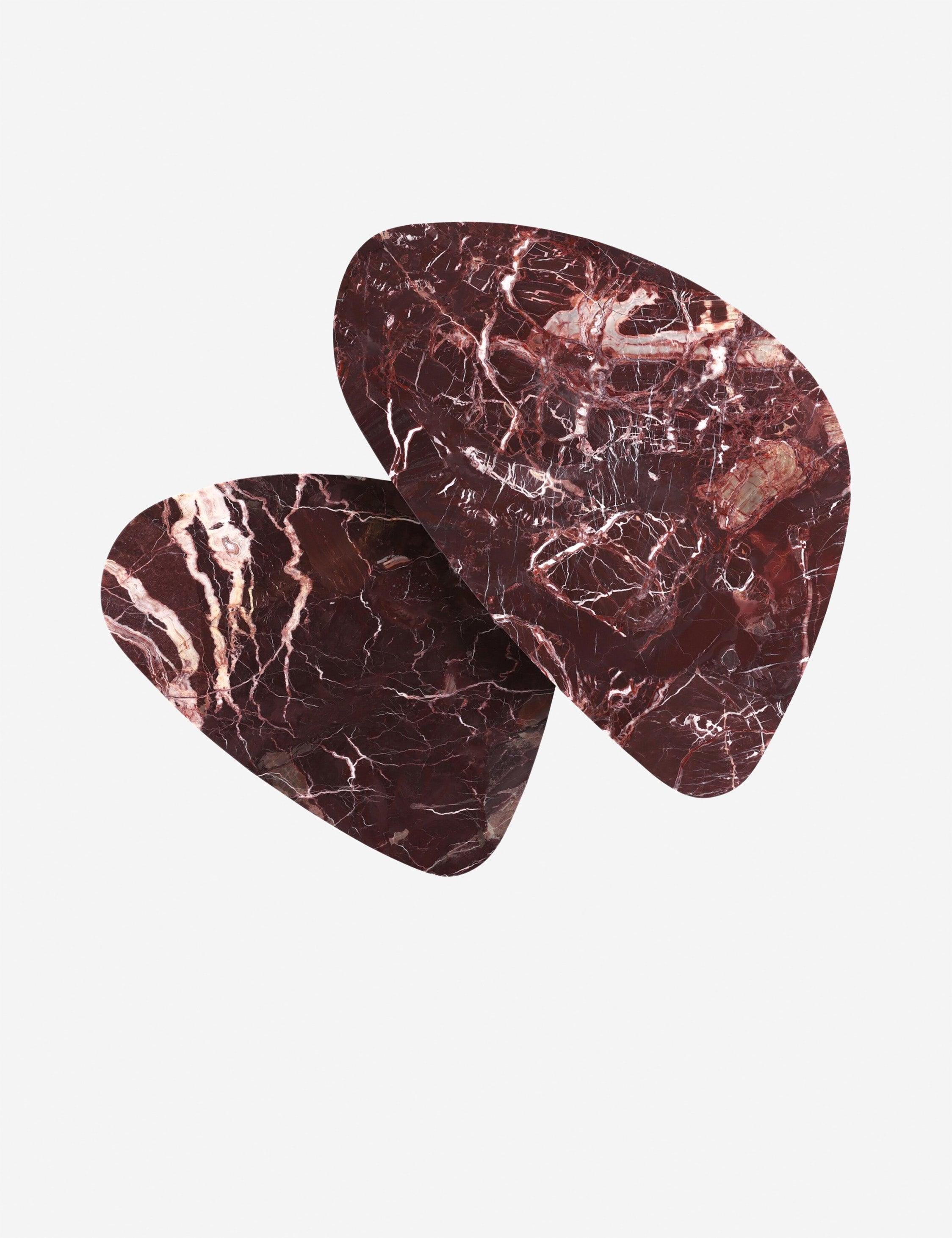 Mariano Nesting Coffee Table (Set of 2) - Merlot Marble