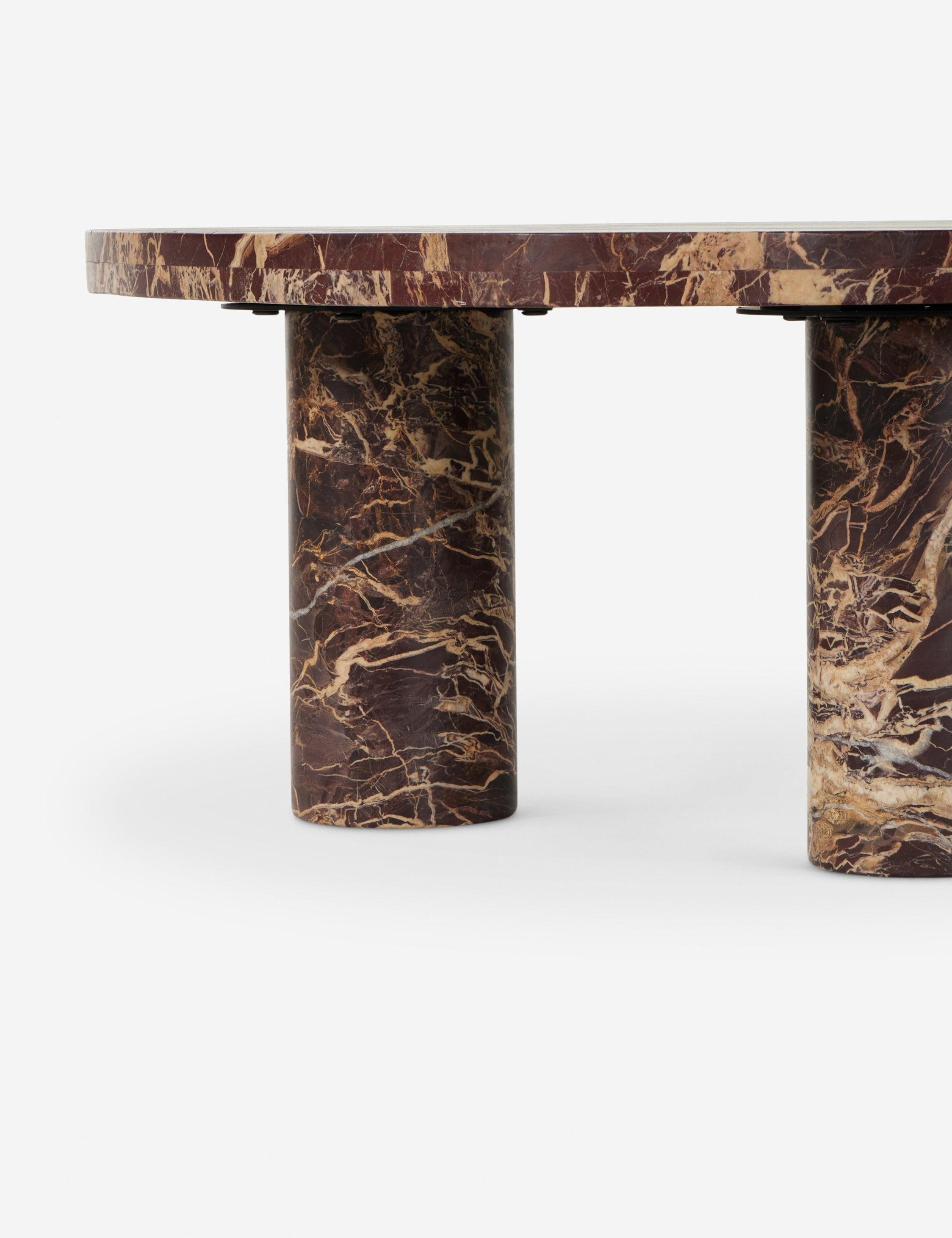 Mariano Coffee Table - Merlot Marble / Small