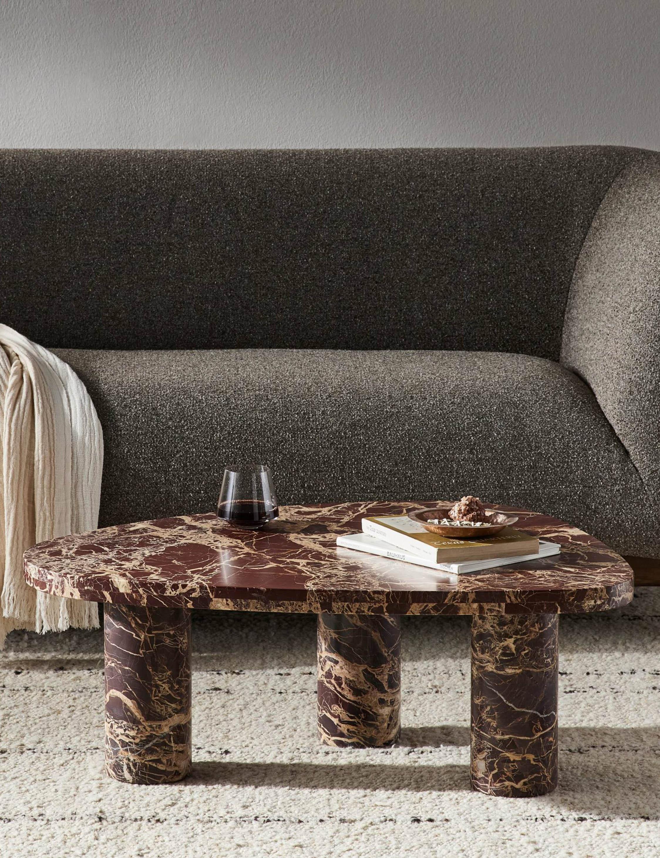 Mariano Coffee Table - Merlot Marble / Small