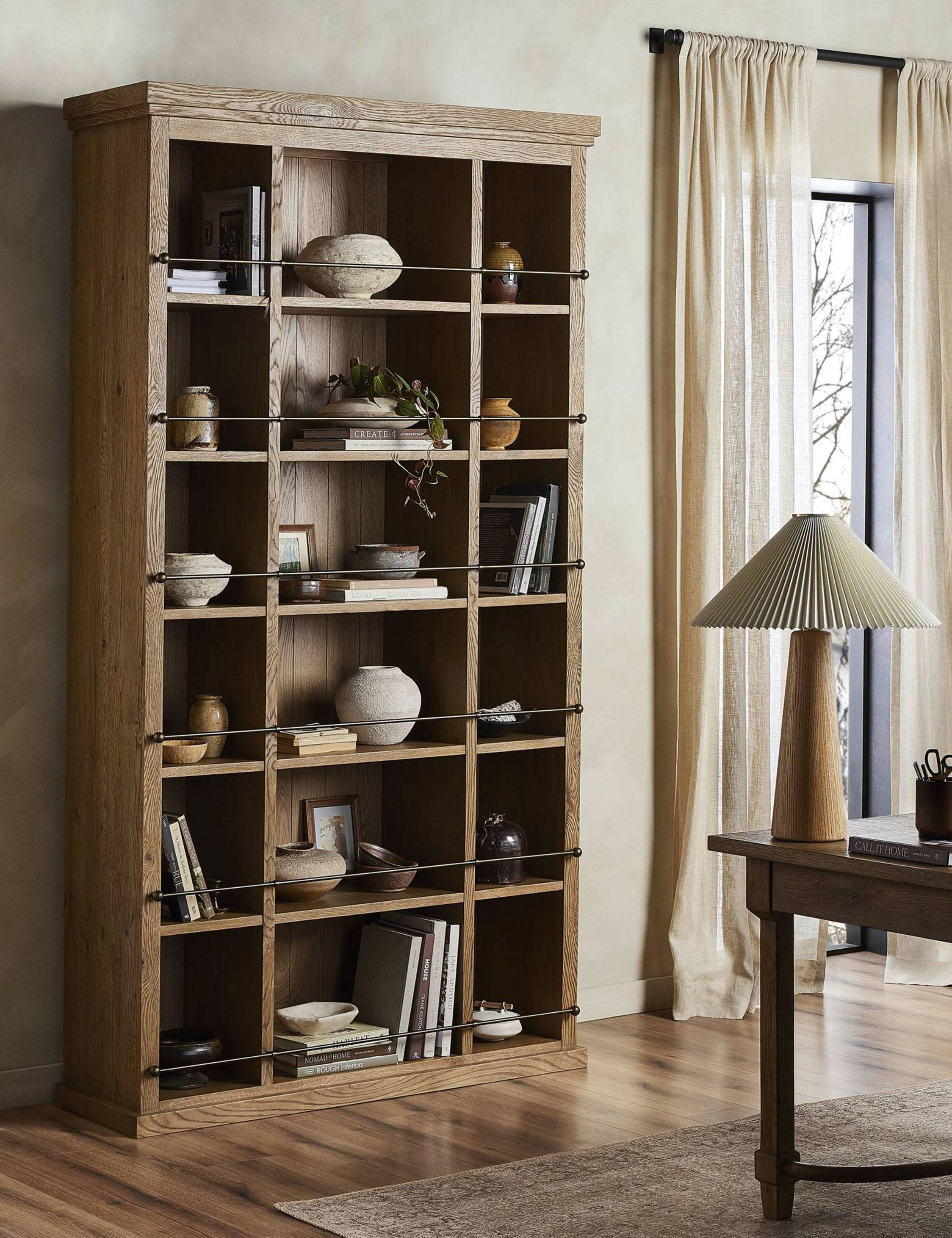 Alistair Bookcase by Amber Lewis x Four Hands - Worn Oak
