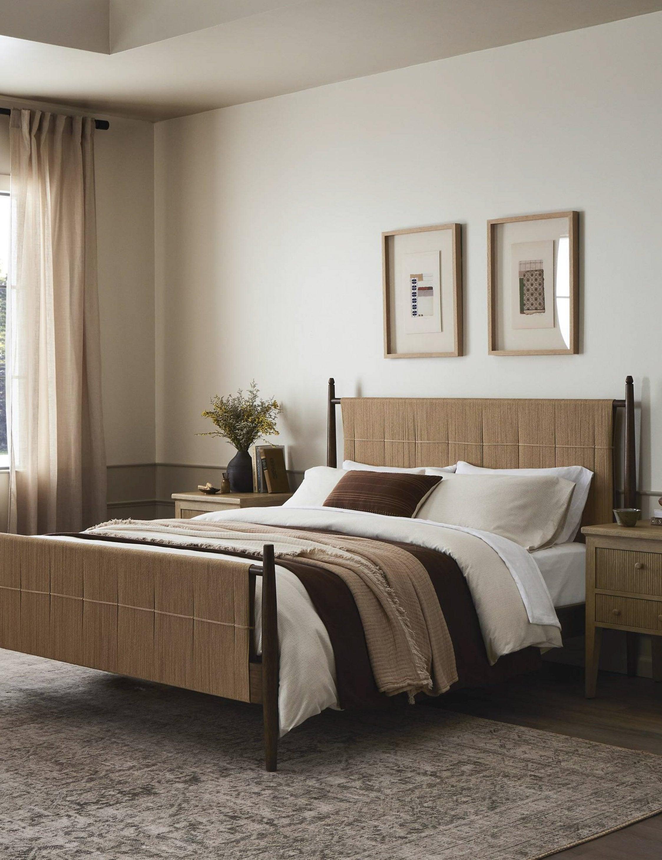 Richard Platform Bed by Amber Lewis x Four Hands - Natural Rush / Queen