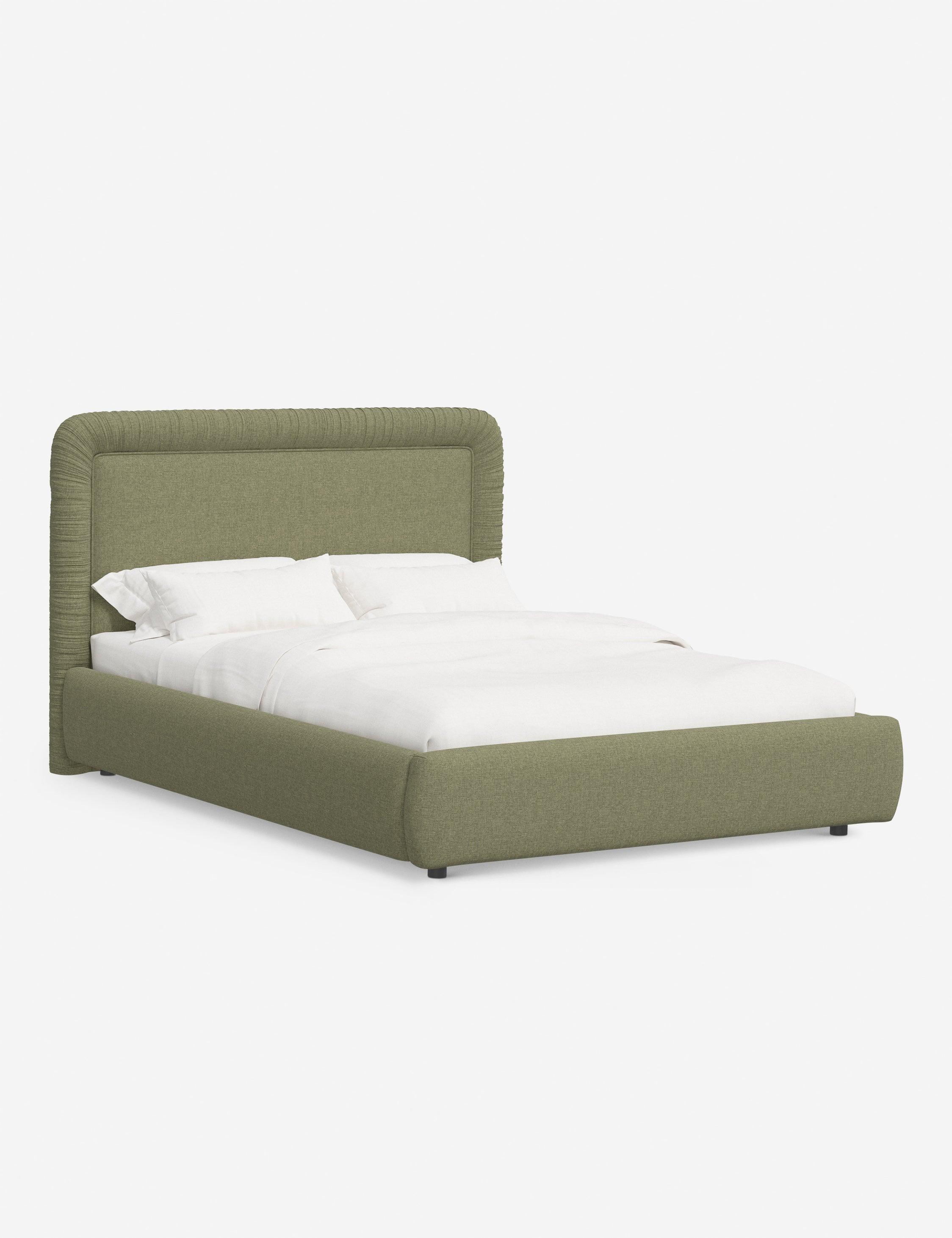 Courtet Platform Bed - Natural Linen / Twin