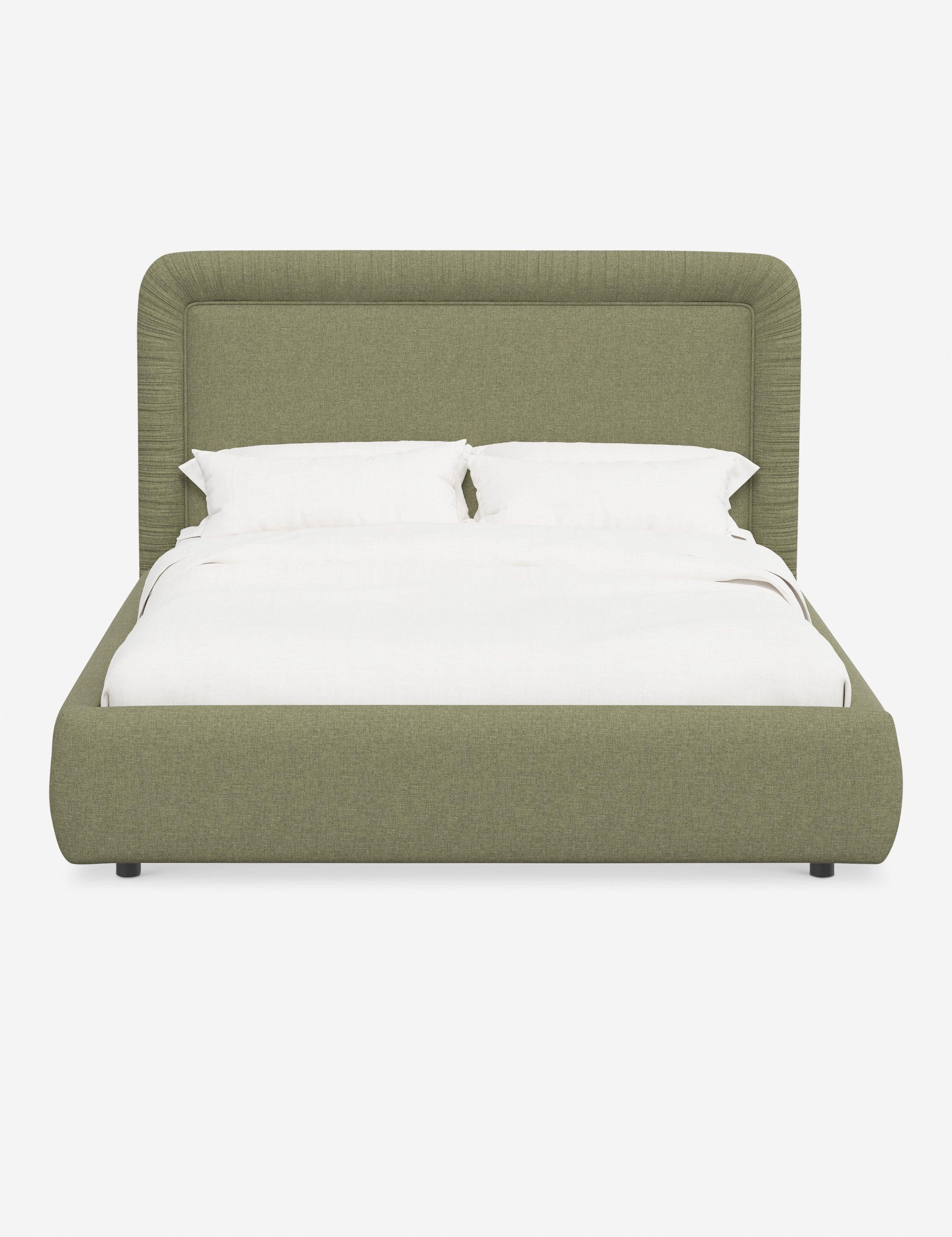 Courtet Platform Bed - Natural Linen / Twin