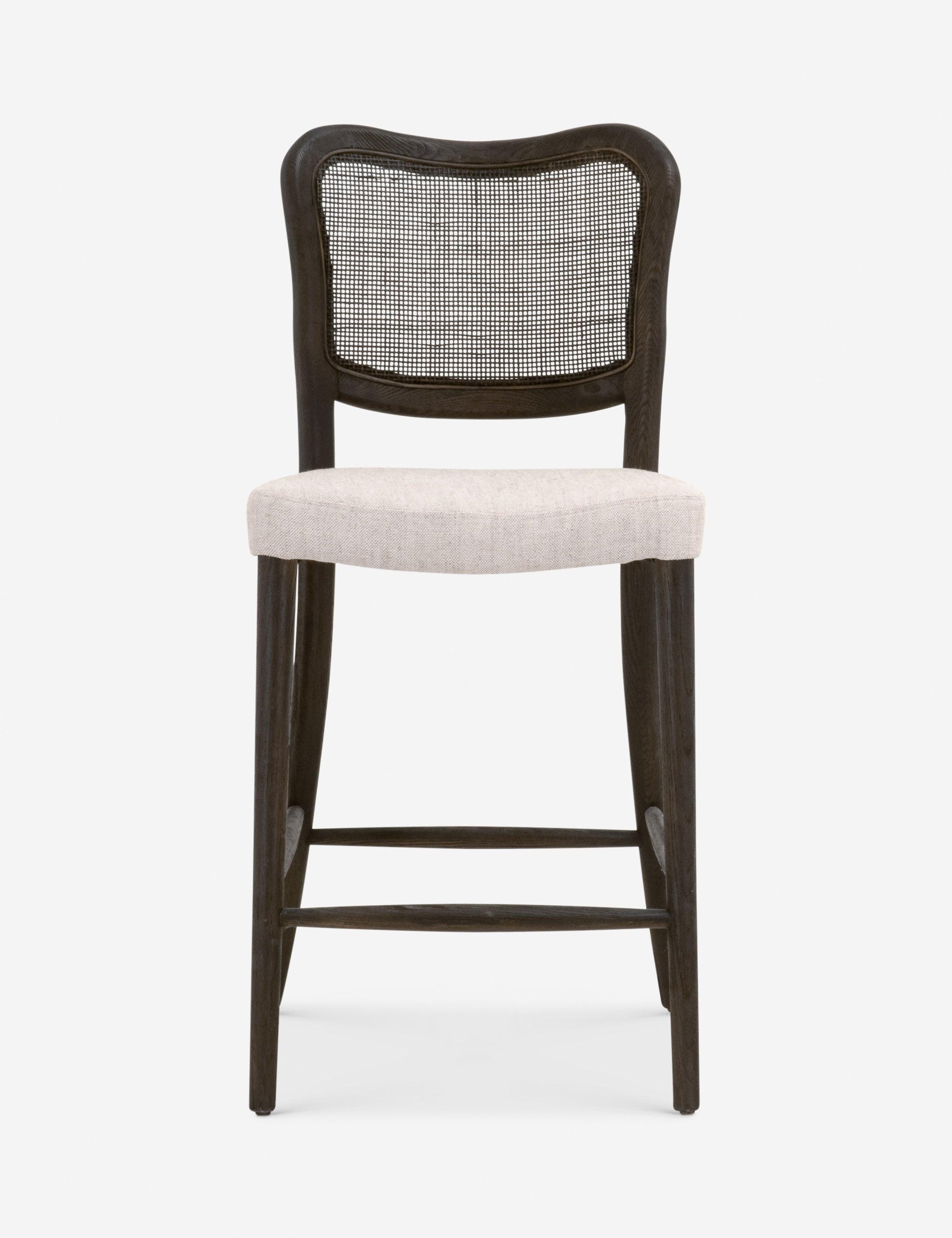 Aniston Counter Stool - Dark Brown Oak