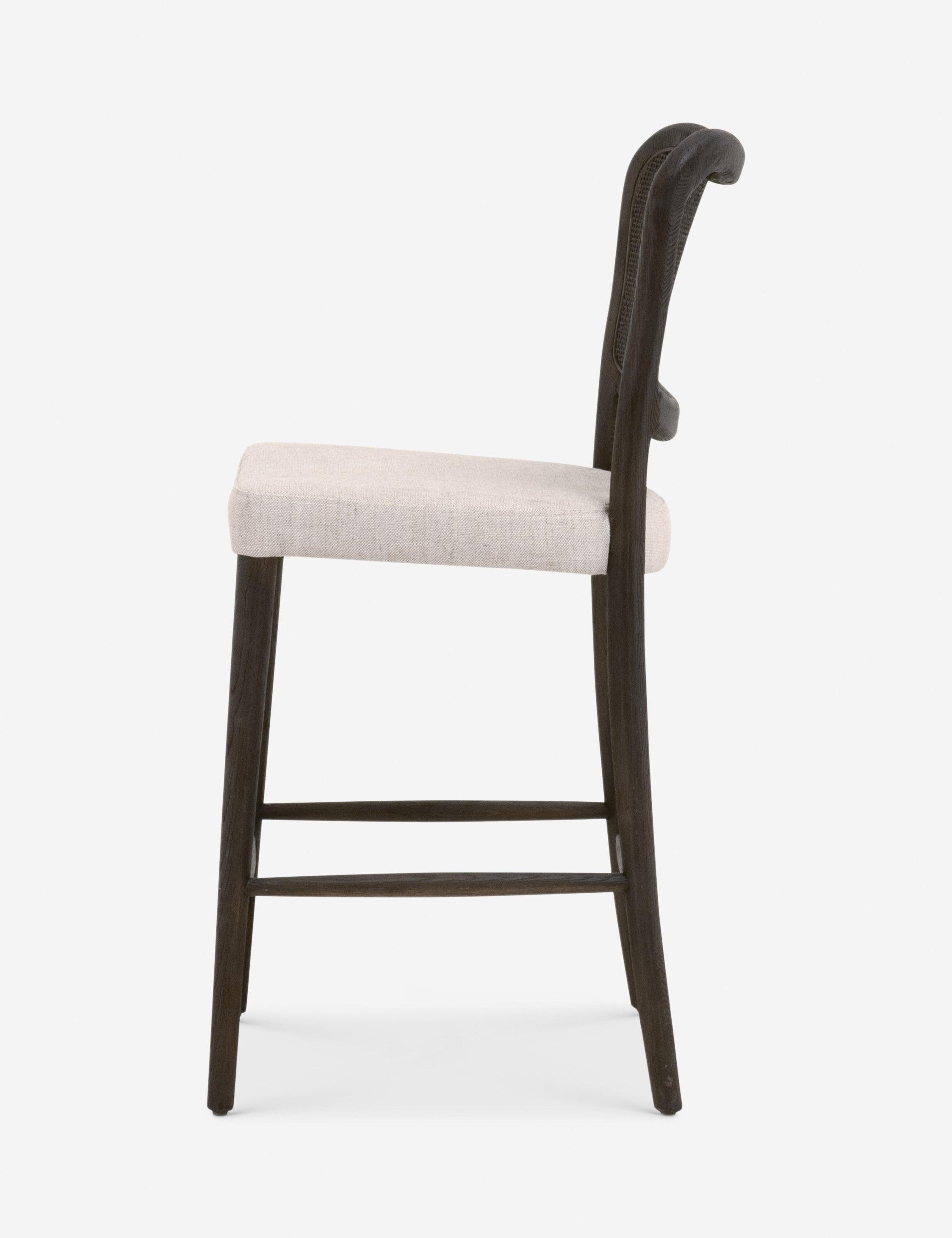 Aniston Counter Stool - Dark Brown Oak