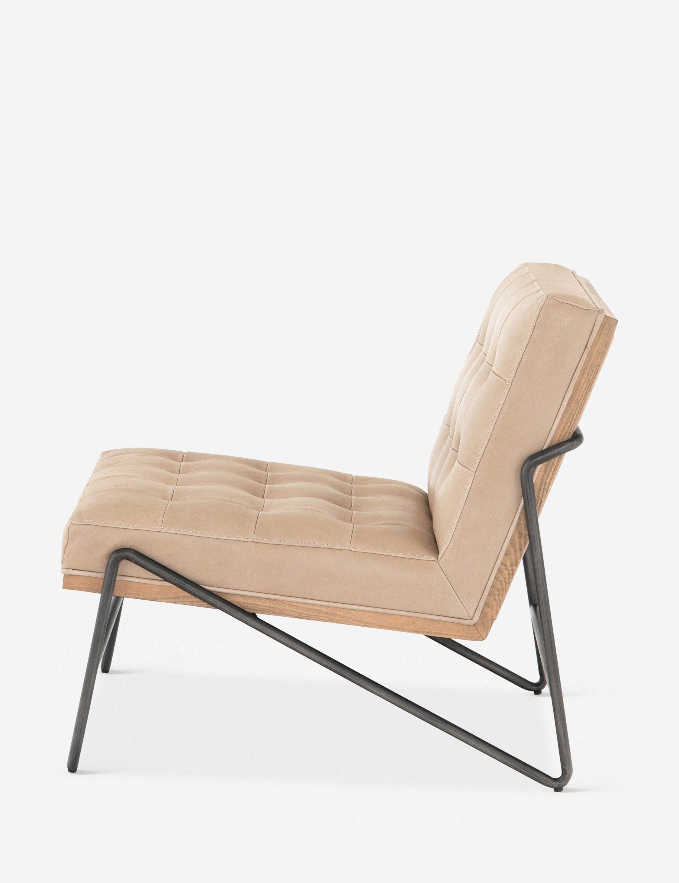 Anouk Accent Chair - Tan Leather