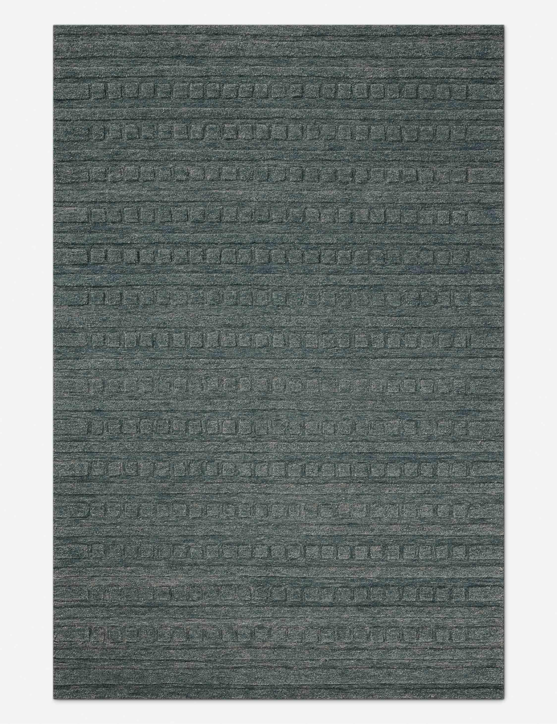 Bradley III Hand-Tufted Wool Rug by Chris Loves Julia x Loloi - Teal / 9'3" x 13'