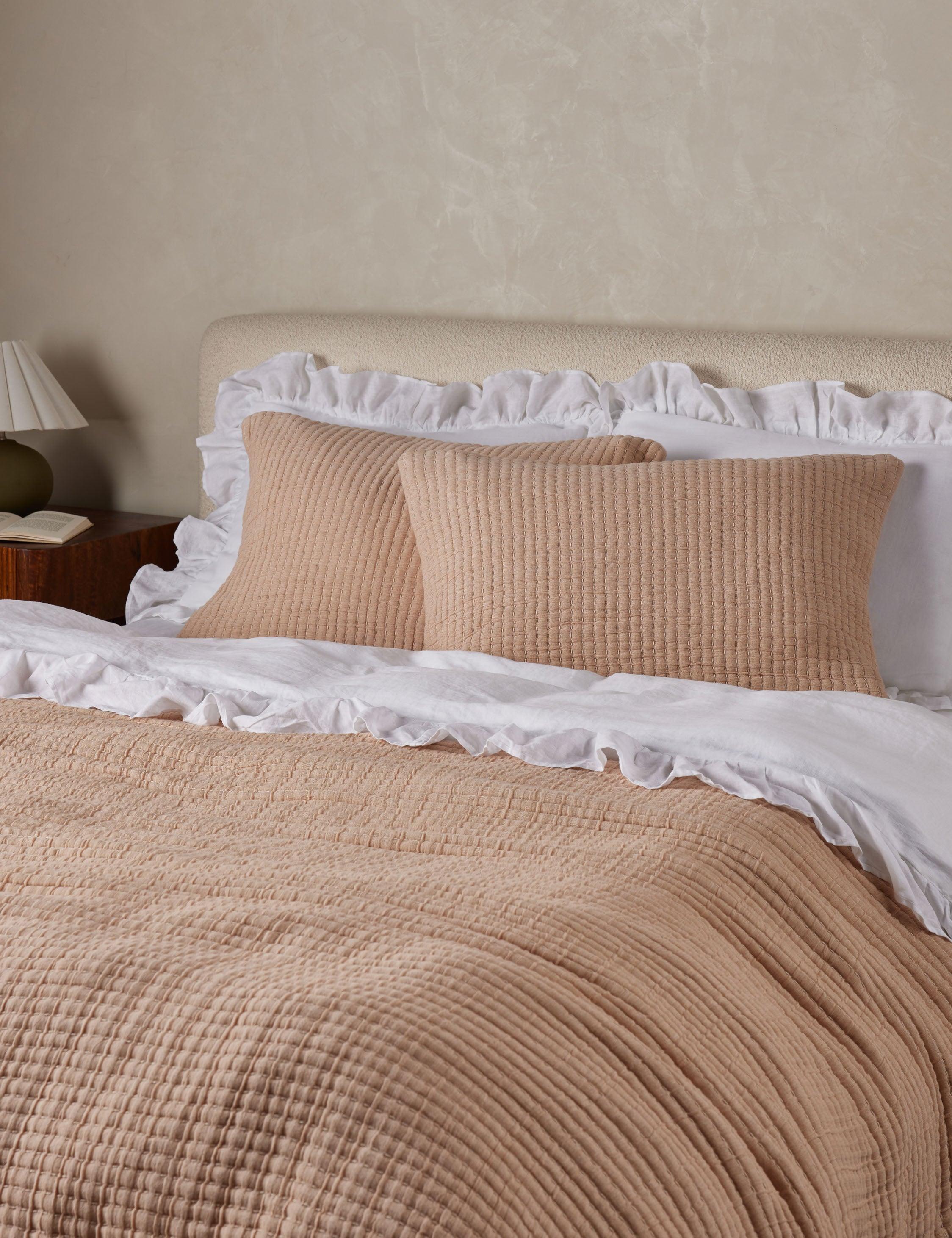 Vancouver Cotton Coverlet by Pom Pom at Home - Amber / King