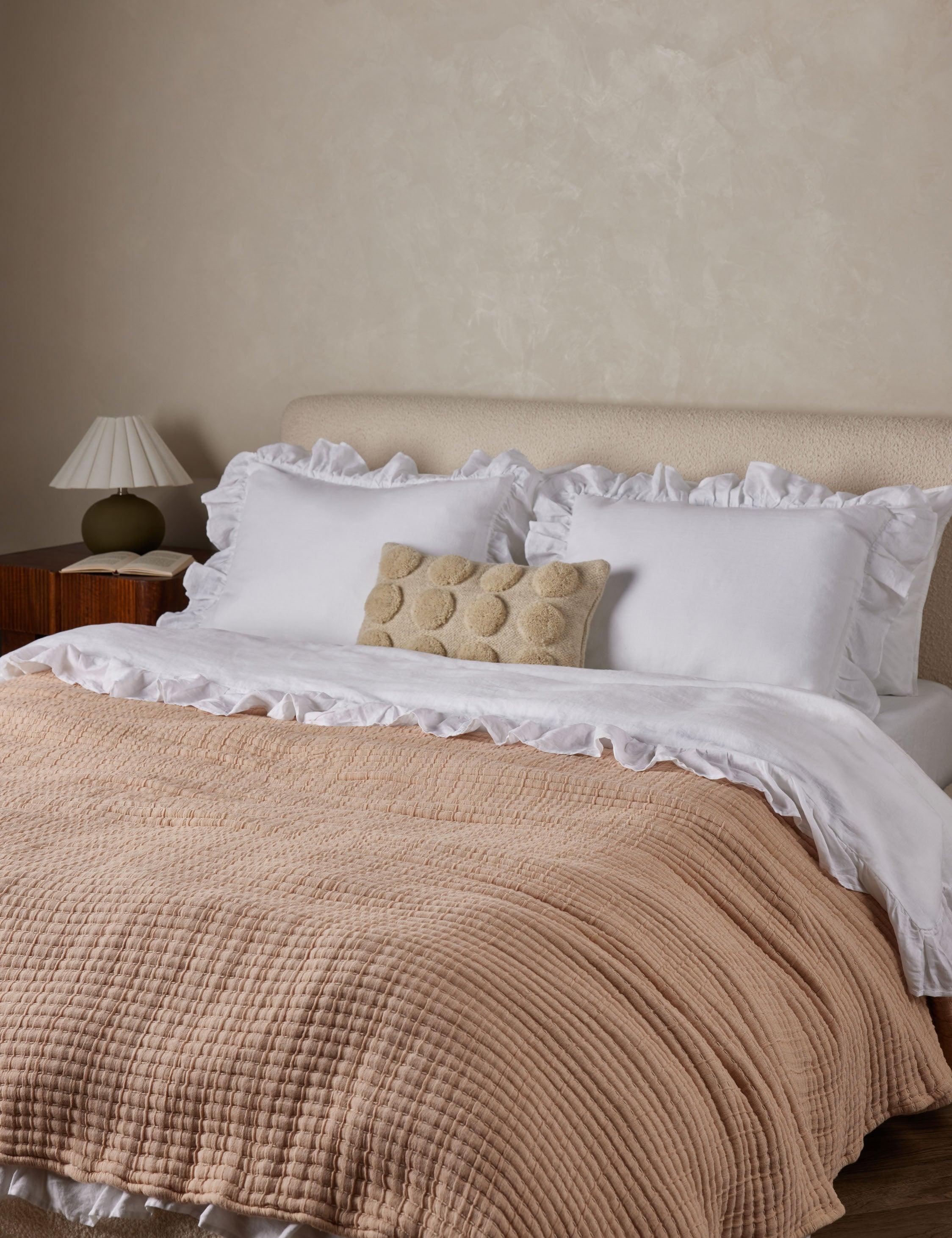 Vancouver Cotton Coverlet by Pom Pom at Home - Amber / King