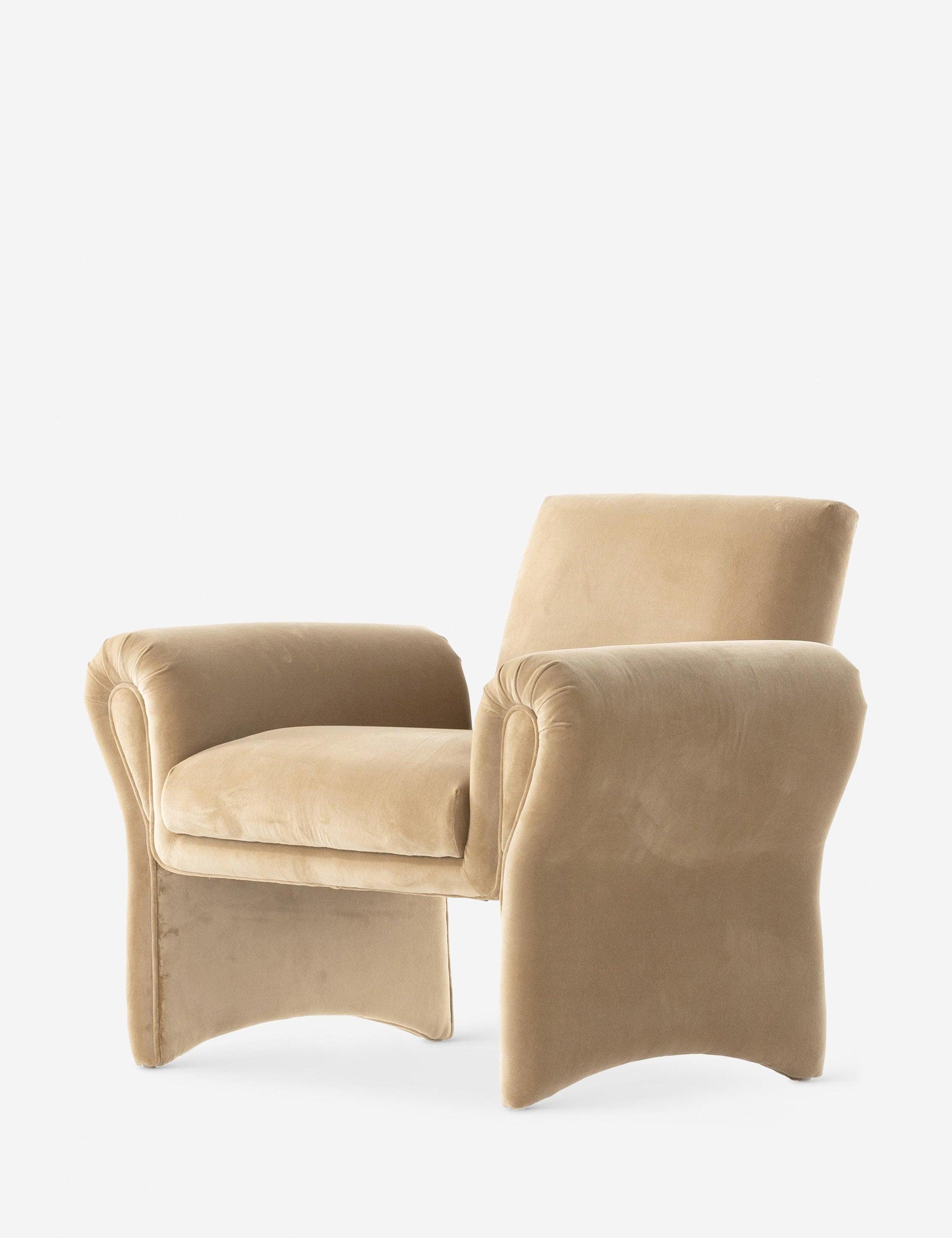 Fenella Accent Chair - Camel Velvet