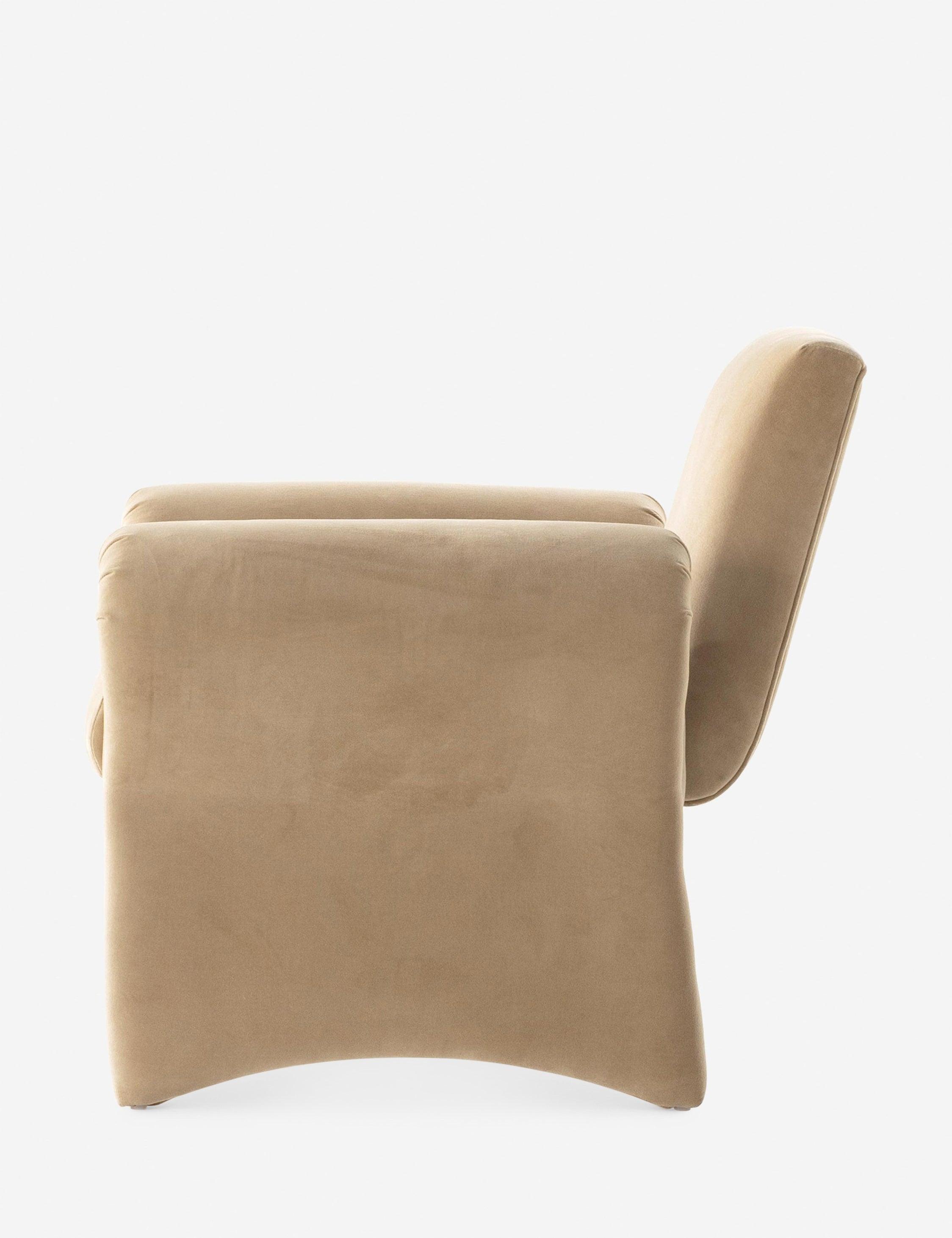 Fenella Accent Chair - Camel Velvet