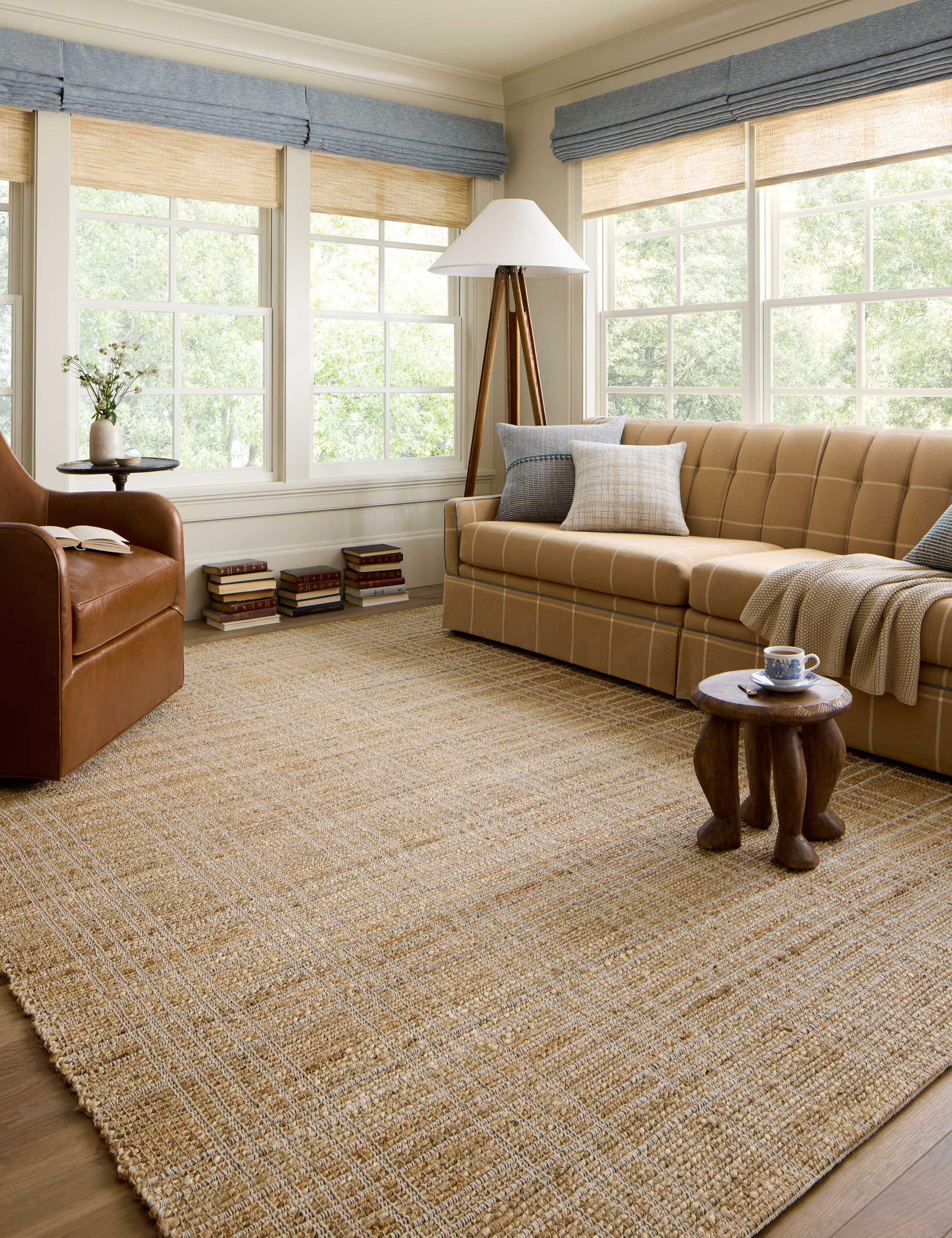 Judy I Jute-Blend Rug by Chris Loves Julia x Loloi - Natural and Cream / 7'9" x 9'9"