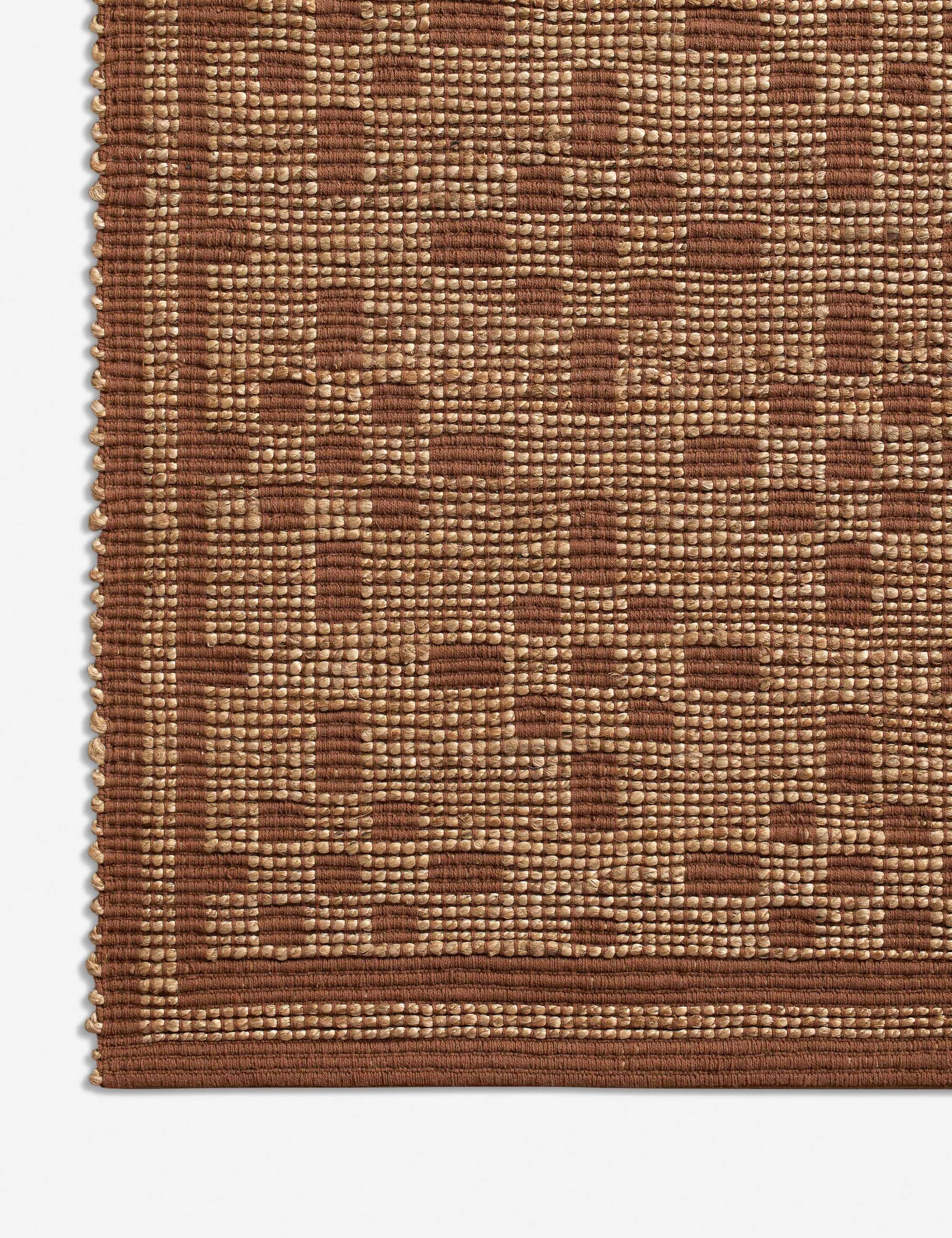 Judy II Jute-Blend Rug by Chris Loves Julia x Loloi - Natural and Spice / 2'6" x 7'6" Runner