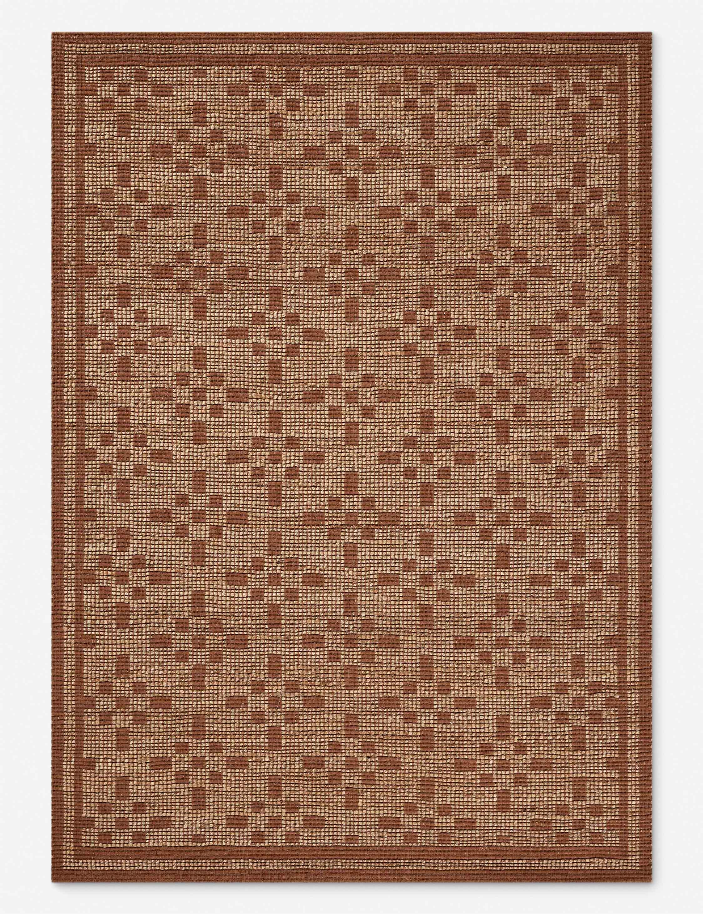 Judy II Jute-Blend Rug by Chris Loves Julia x Loloi - Natural and Spice / 2'6" x 7'6" Runner