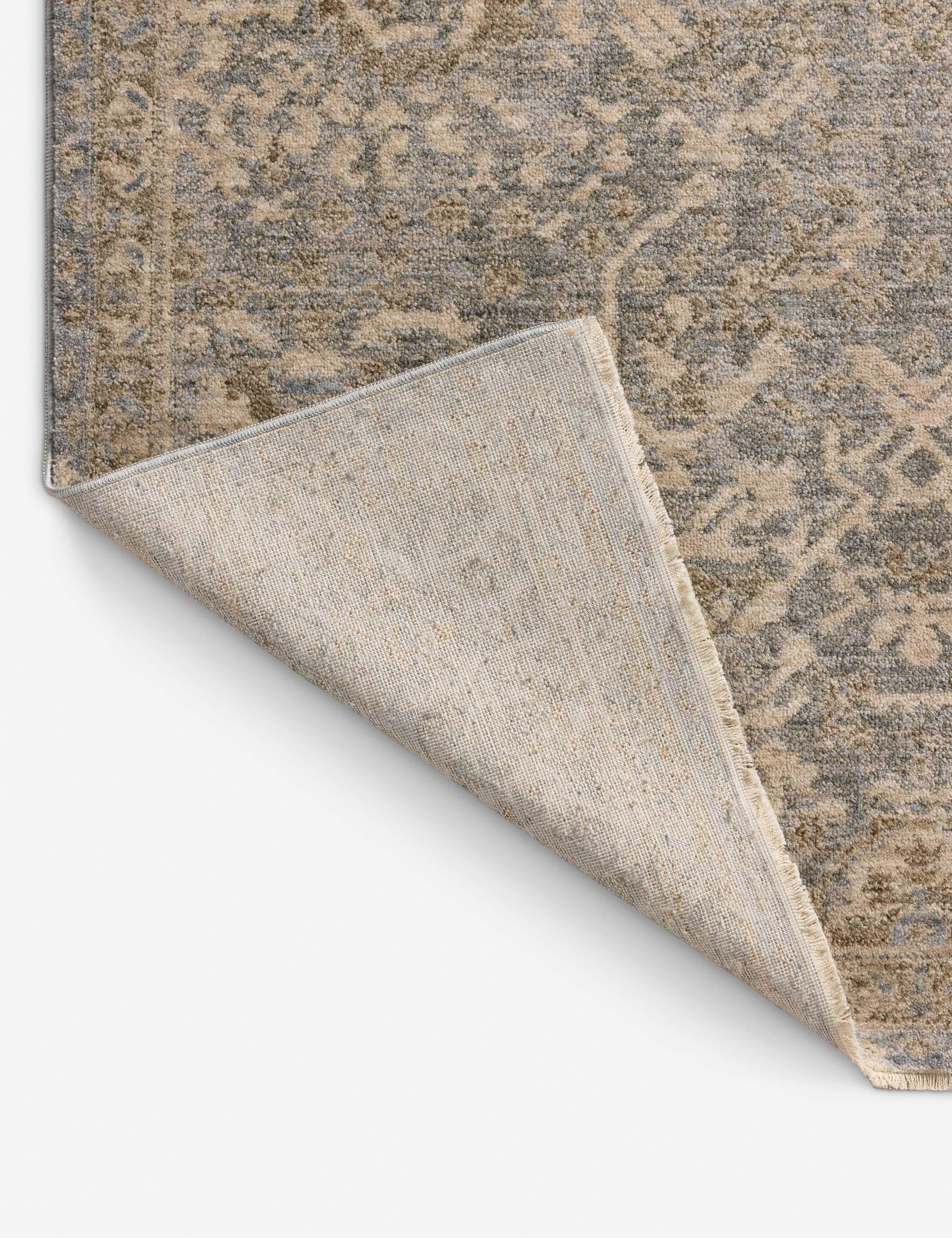 Junie I Rug Magnolia Home by Joanna Gaines x Loloi - Blue and Natural / 6'7" x 9'10"