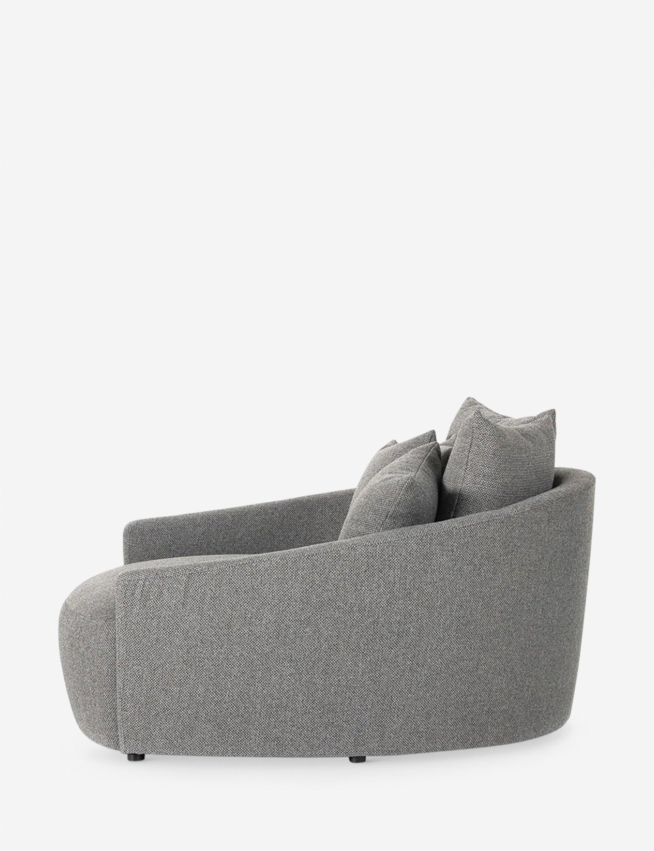 Kaila Media Lounger - Charcoal